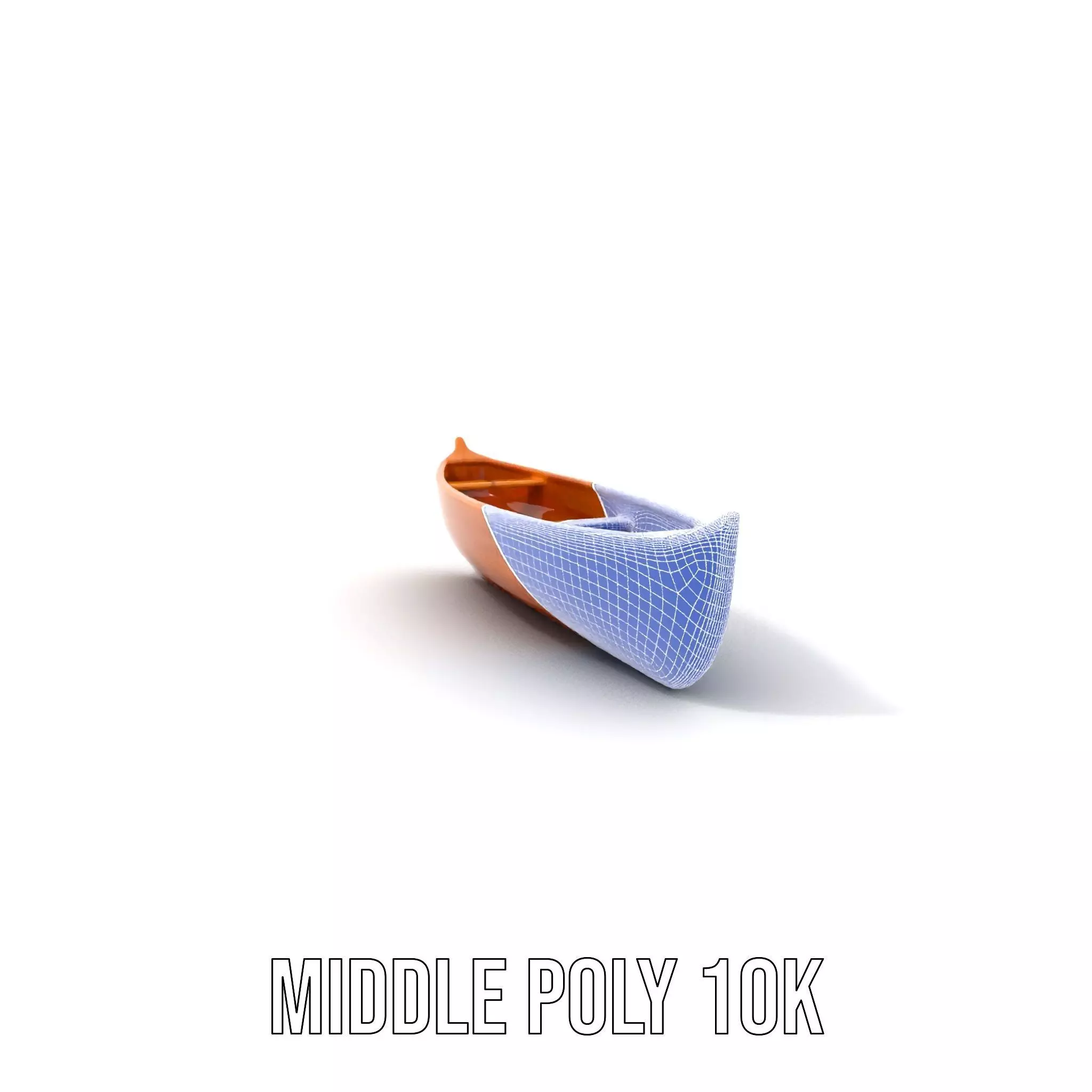 Wooden Canoe Model Pack with PBR Textures Low-poly 3D model_20