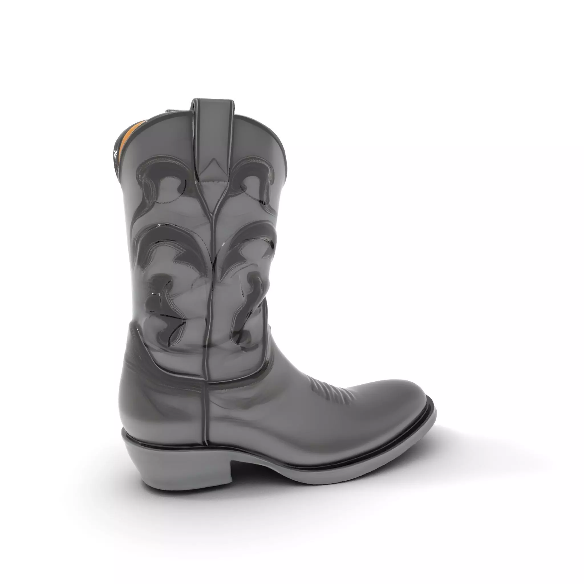 Cowboy Boot Model Pack with Intricate Stitching Low-poly 3D model_0