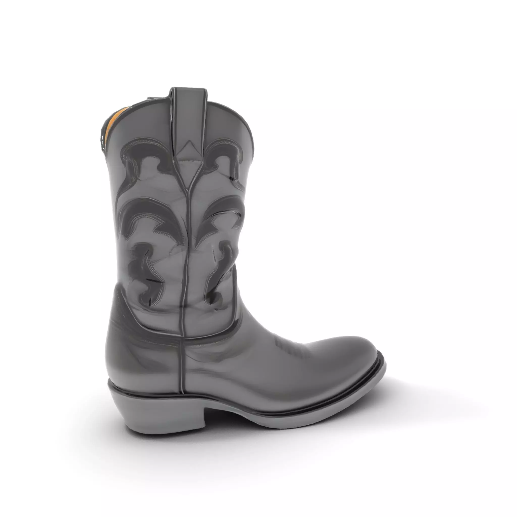 Cowboy Boot Model Pack with Intricate Stitching Low-poly 3D model_18