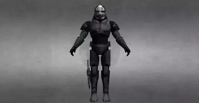 Wrecker Bad Batch Low-poly 3D model