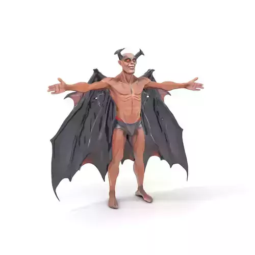 Demonic Creature with Wings model pack