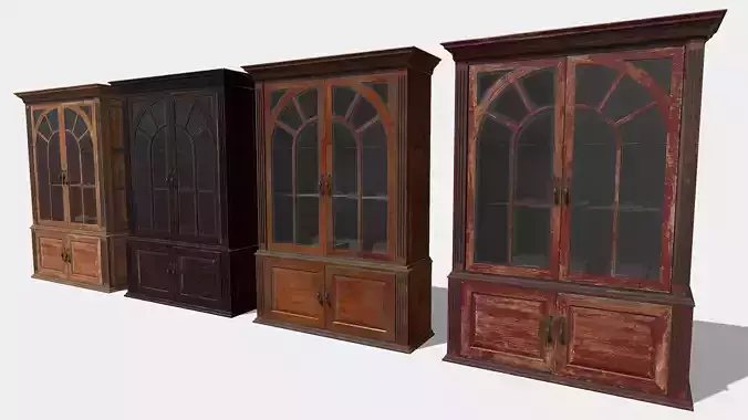 Glass Book Cabinet