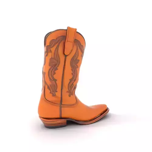 Western Cowboy Boot Model Pack Low-poly 3D model