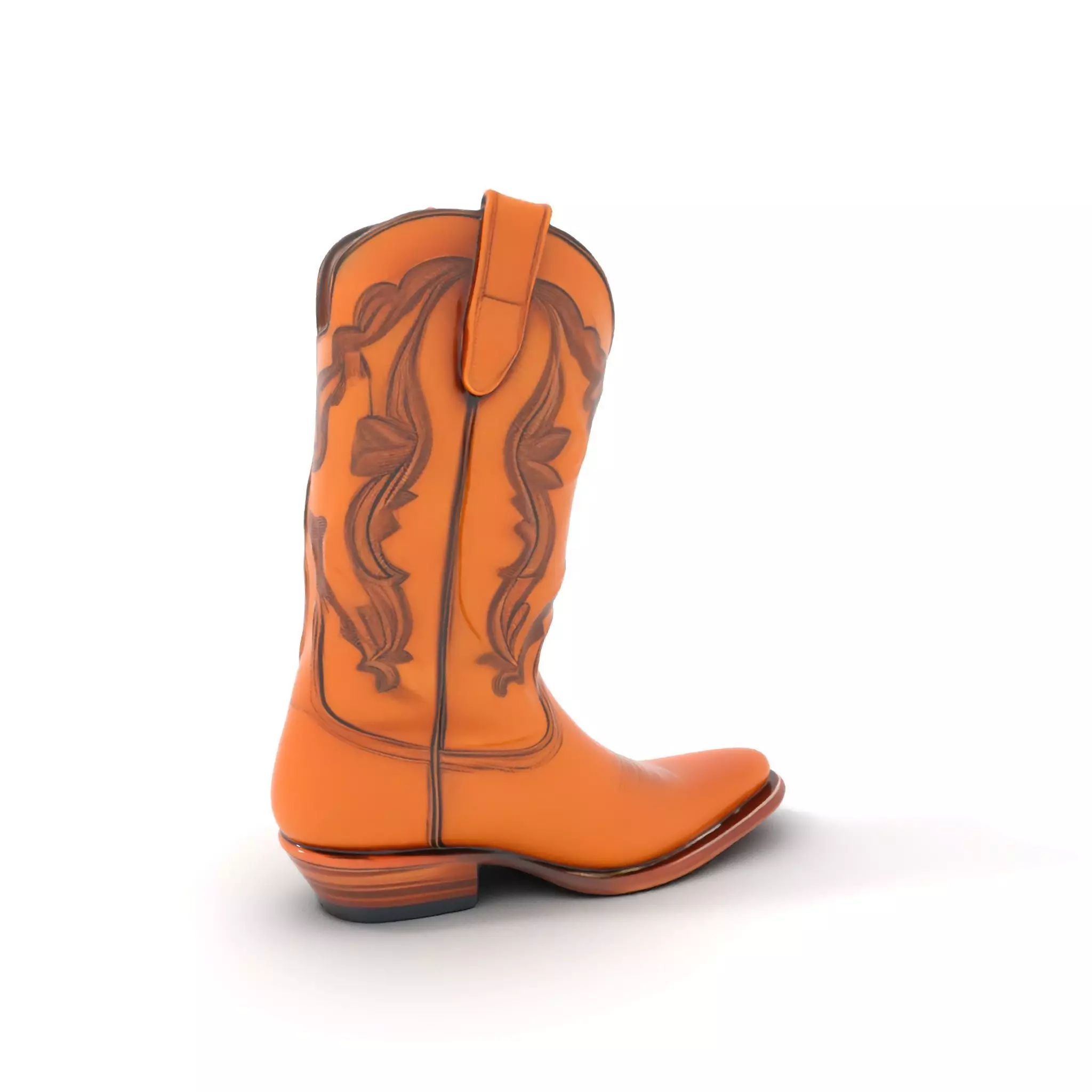 Western Cowboy Boot Model Pack Low-poly 3D model_0