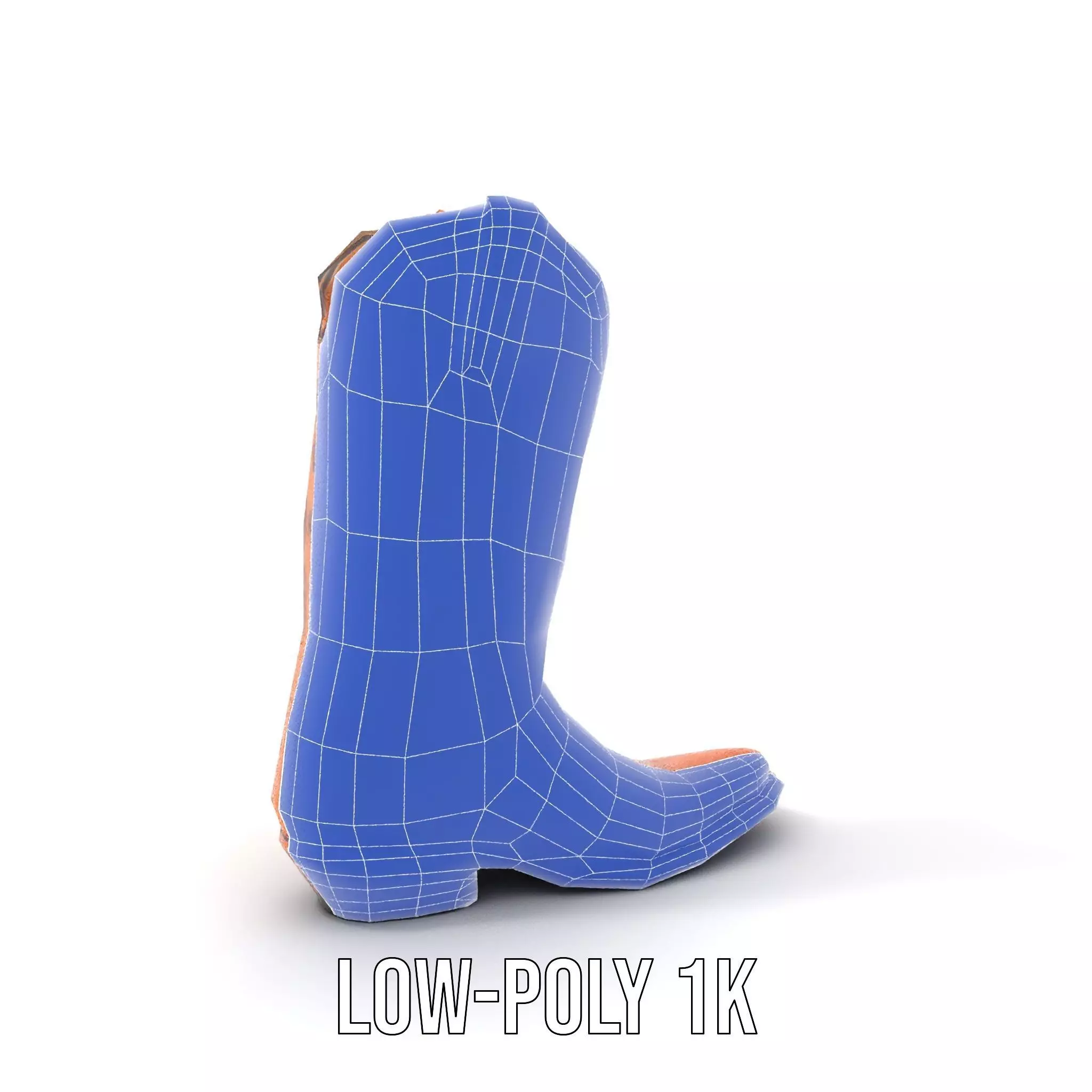 Western Cowboy Boot Model Pack Low-poly 3D model_27