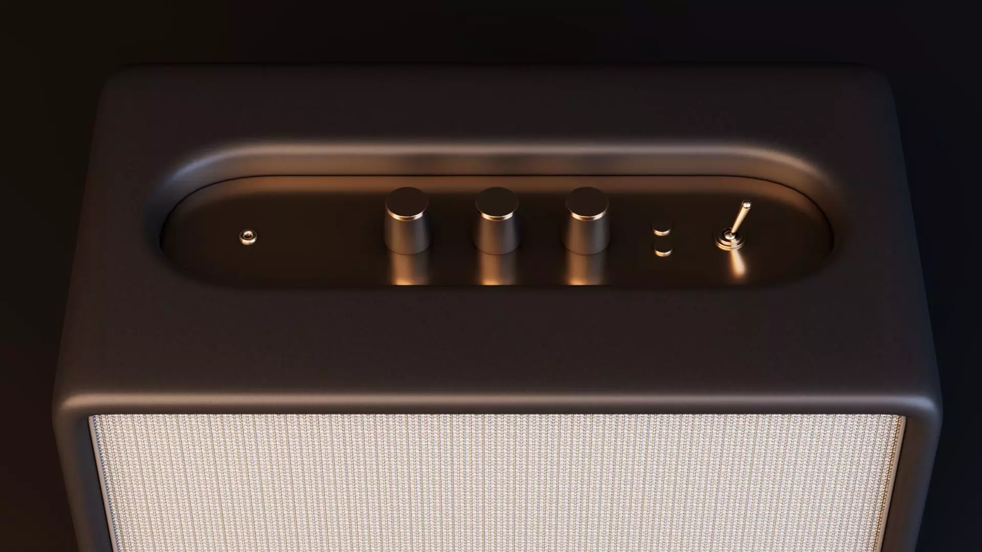 Modern Bluetooth Loudspeaker Low-poly 3D model_5