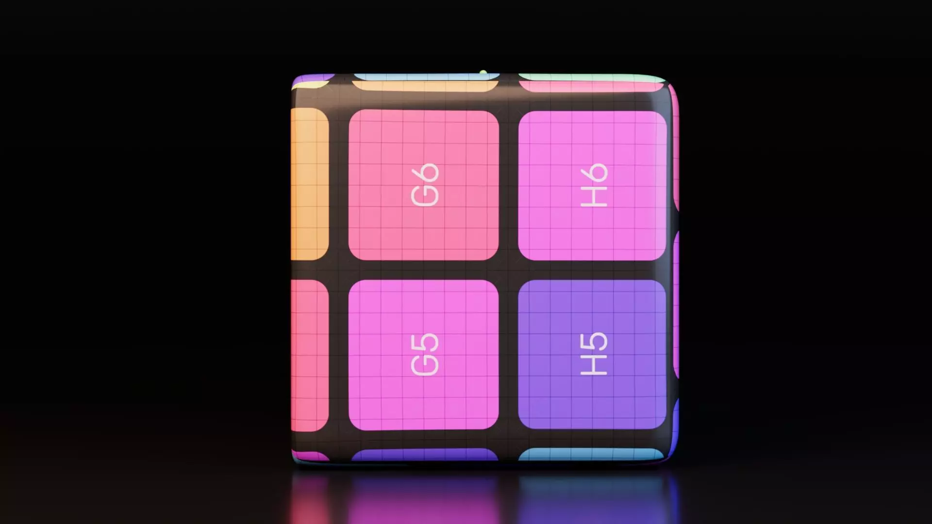 Modern Bluetooth Loudspeaker Low-poly 3D model_12