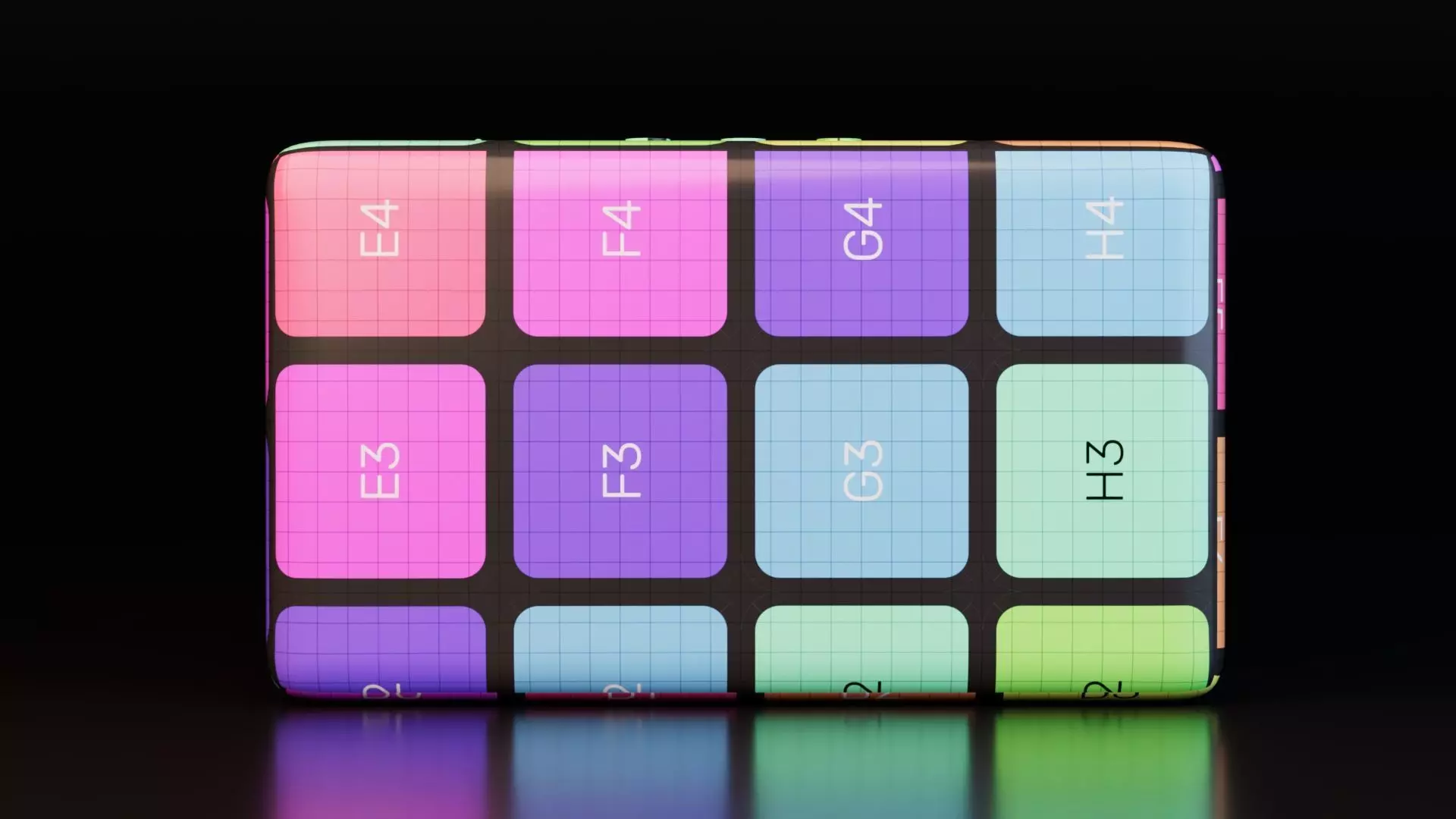 Modern Bluetooth Loudspeaker Low-poly 3D model_13