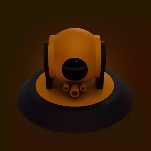 Game Machine Gun Asset 3d Model