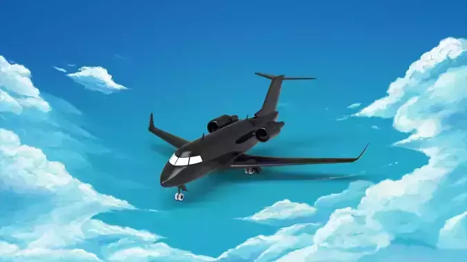 Bombardier Challenger 600 3D print model