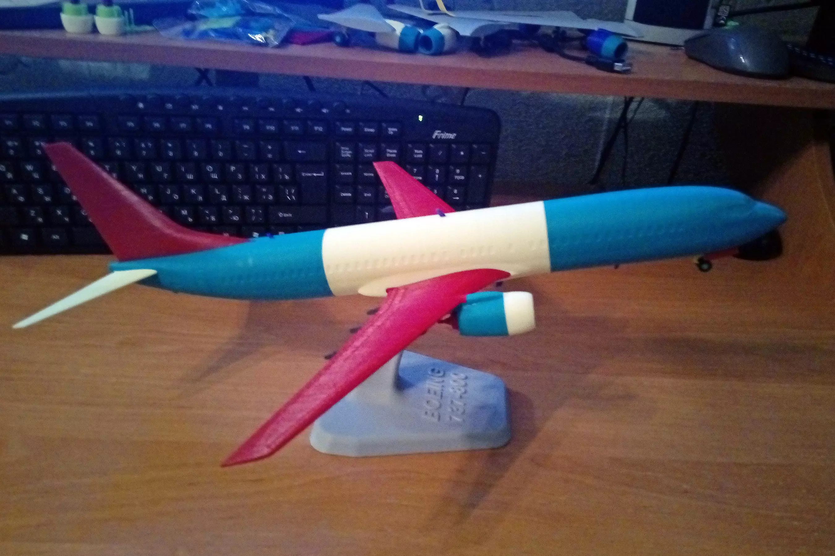 121211 Model kit Boeing 737-800 no Winglet Down 3D print model_3