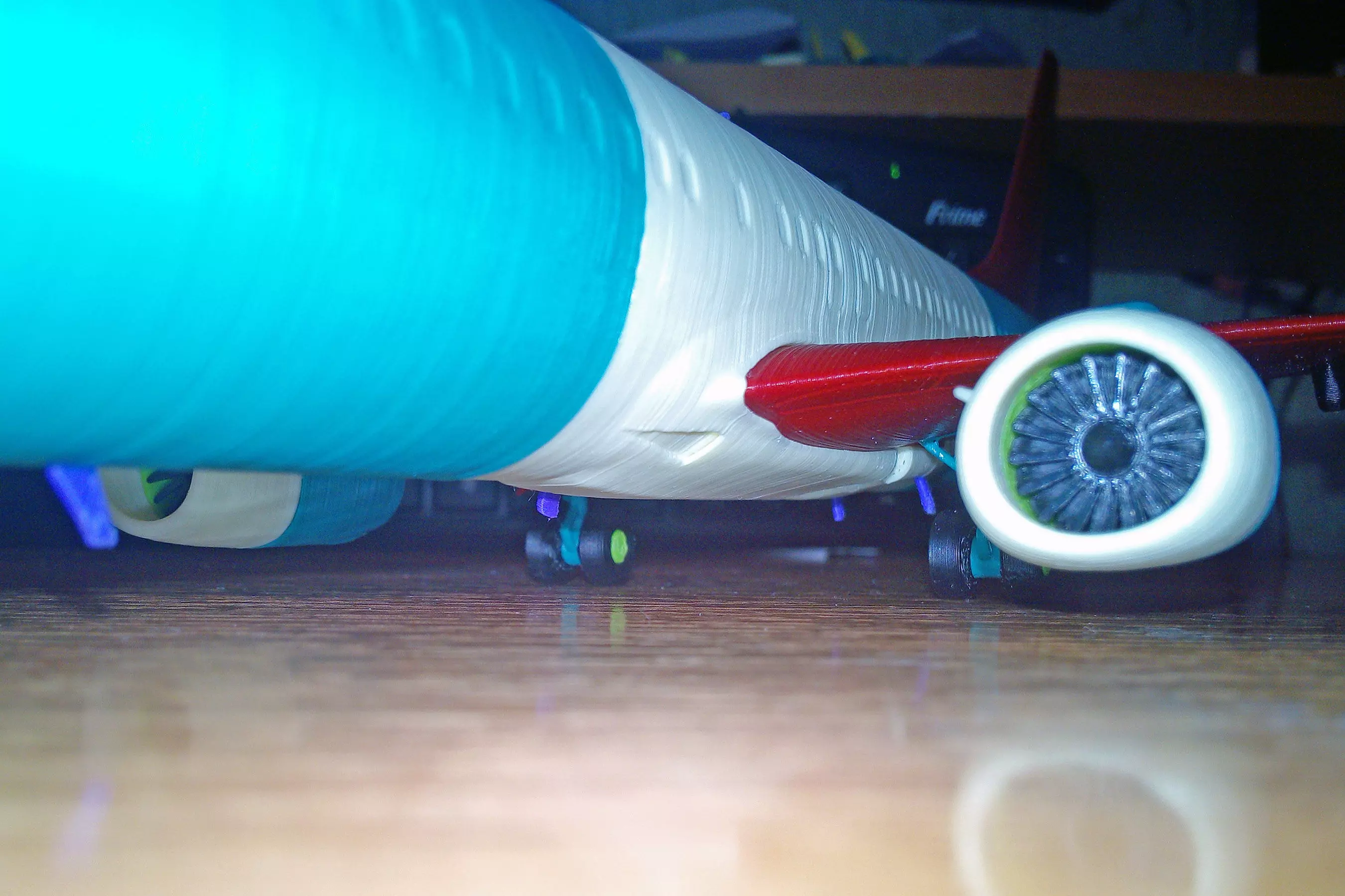 121211 Model kit Boeing 737-800 no Winglet Down 3D print model_14