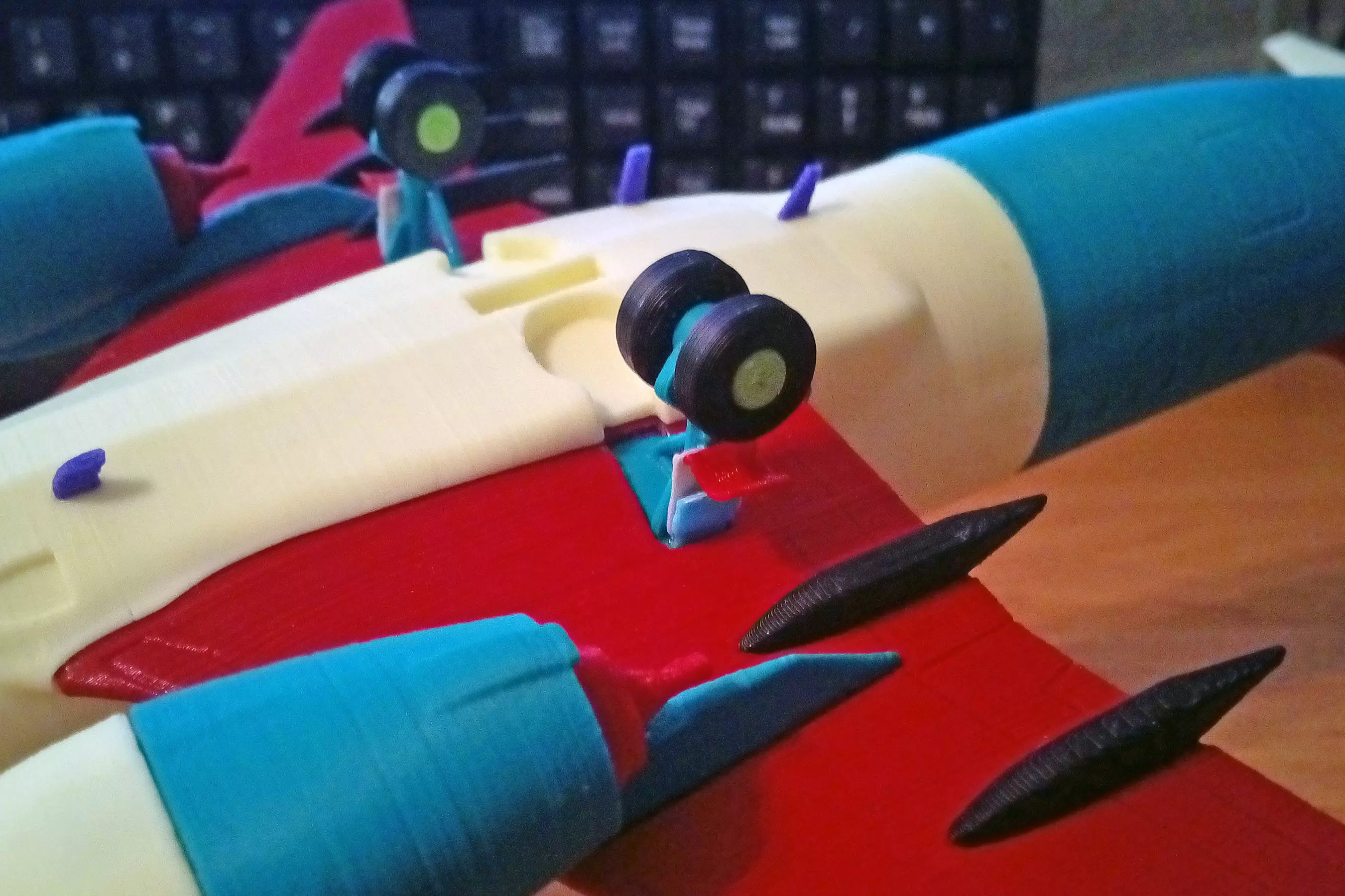 121211 Model kit Boeing 737-800 no Winglet Down 3D print model_10