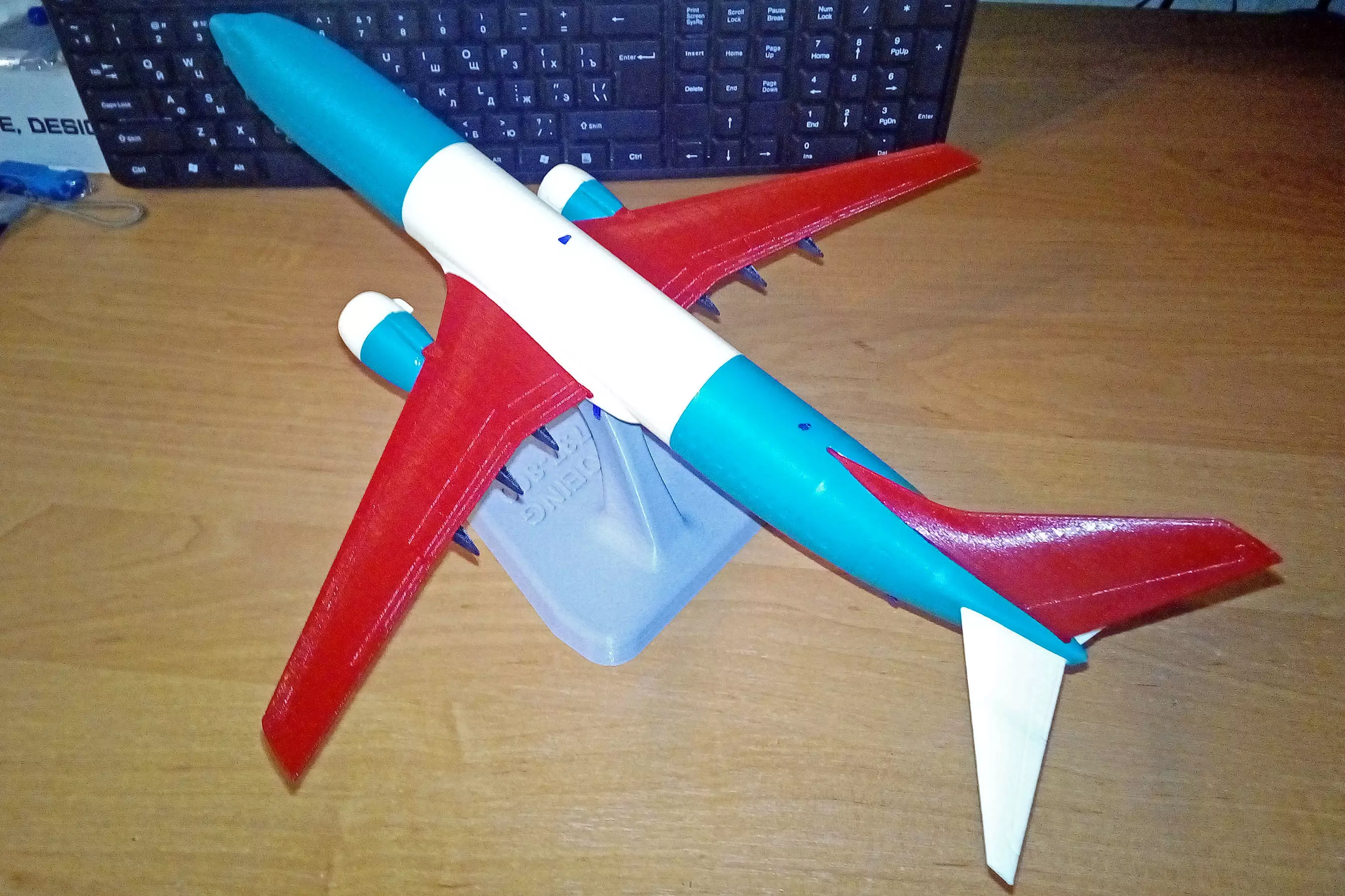 121211 Model kit Boeing 737-800 no Winglet Down 3D print model_6