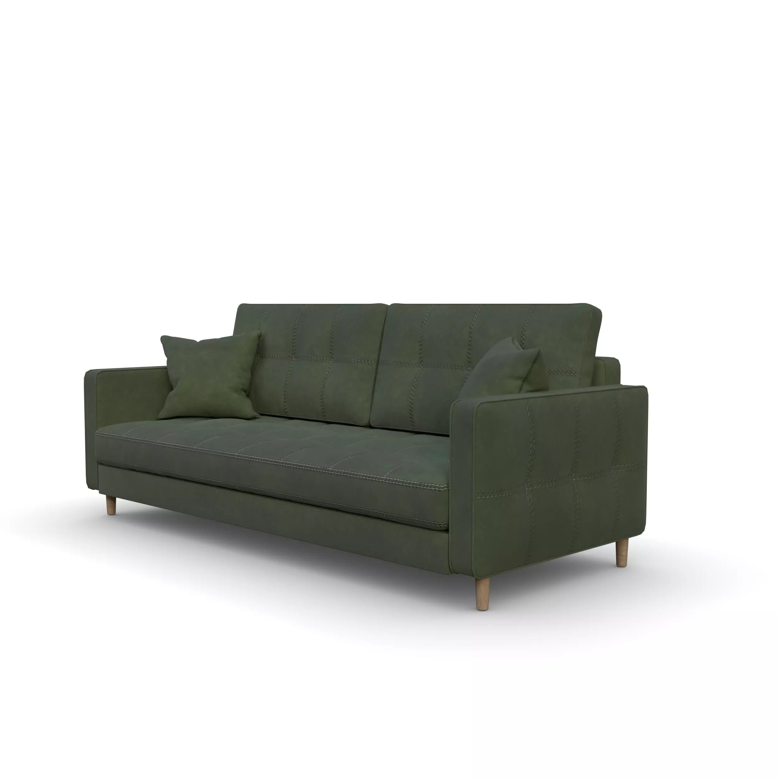 Modern 3-Seater Sofa 3D model_7