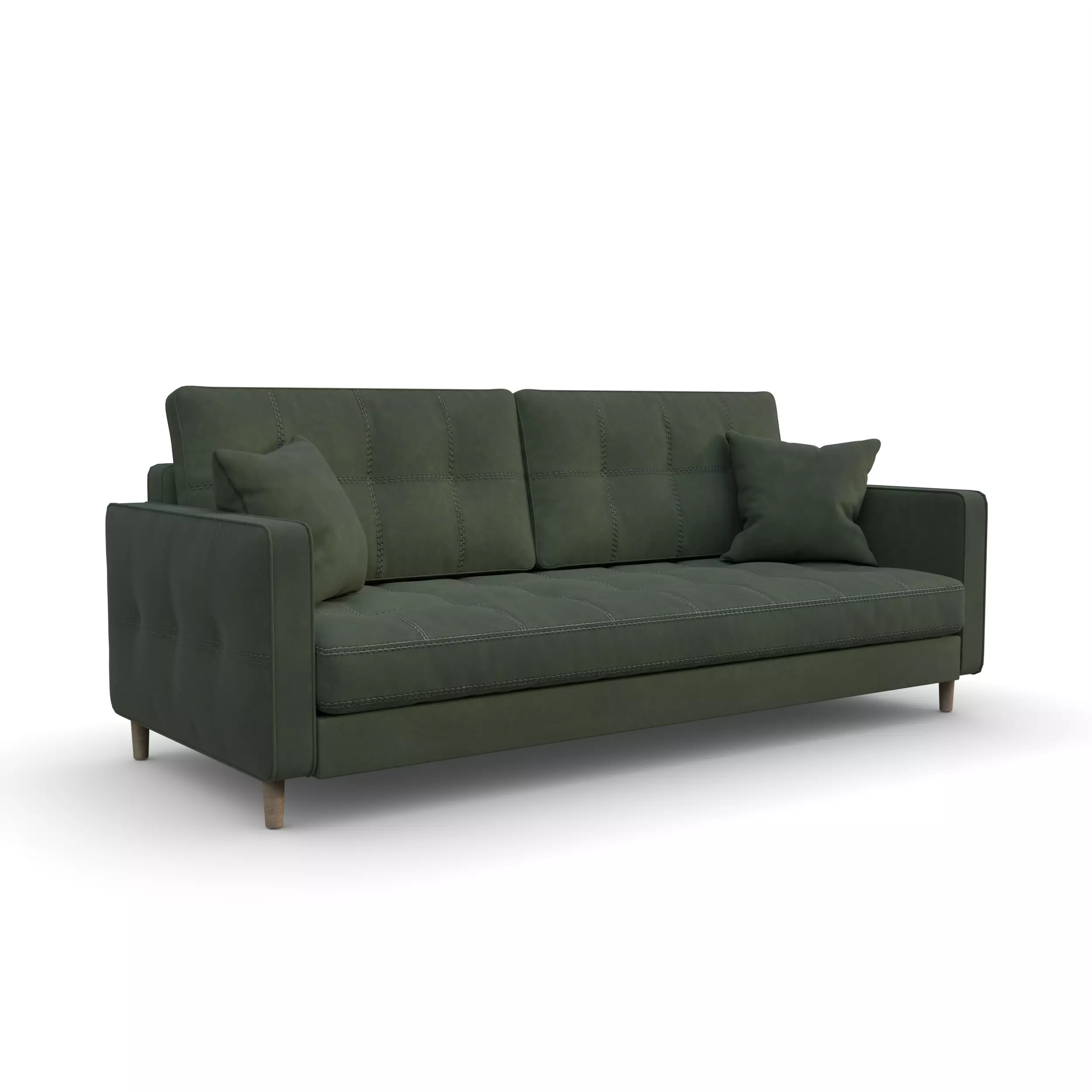 Modern 3-Seater Sofa 3D model_4