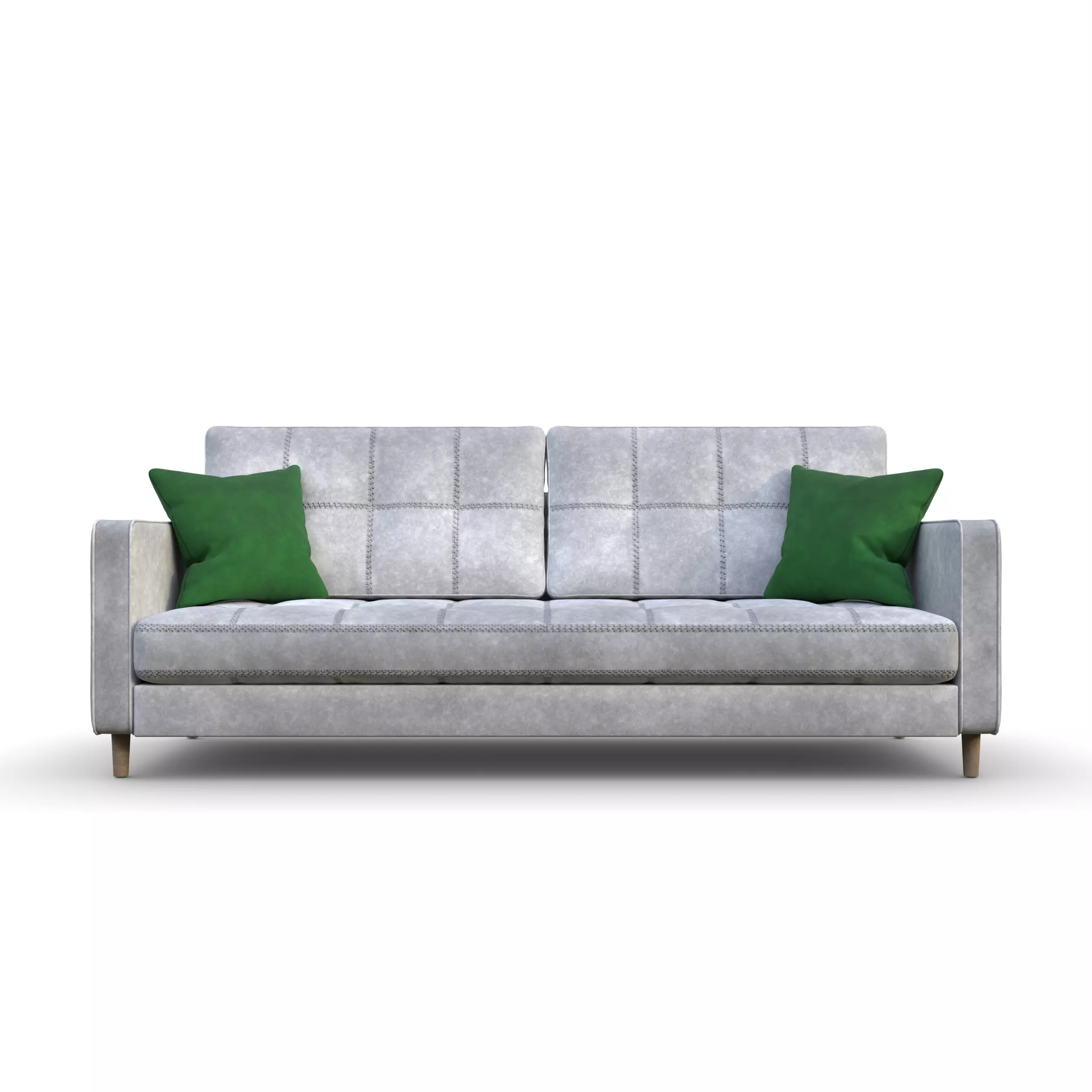 Modern 3-Seater Sofa 3D model_2