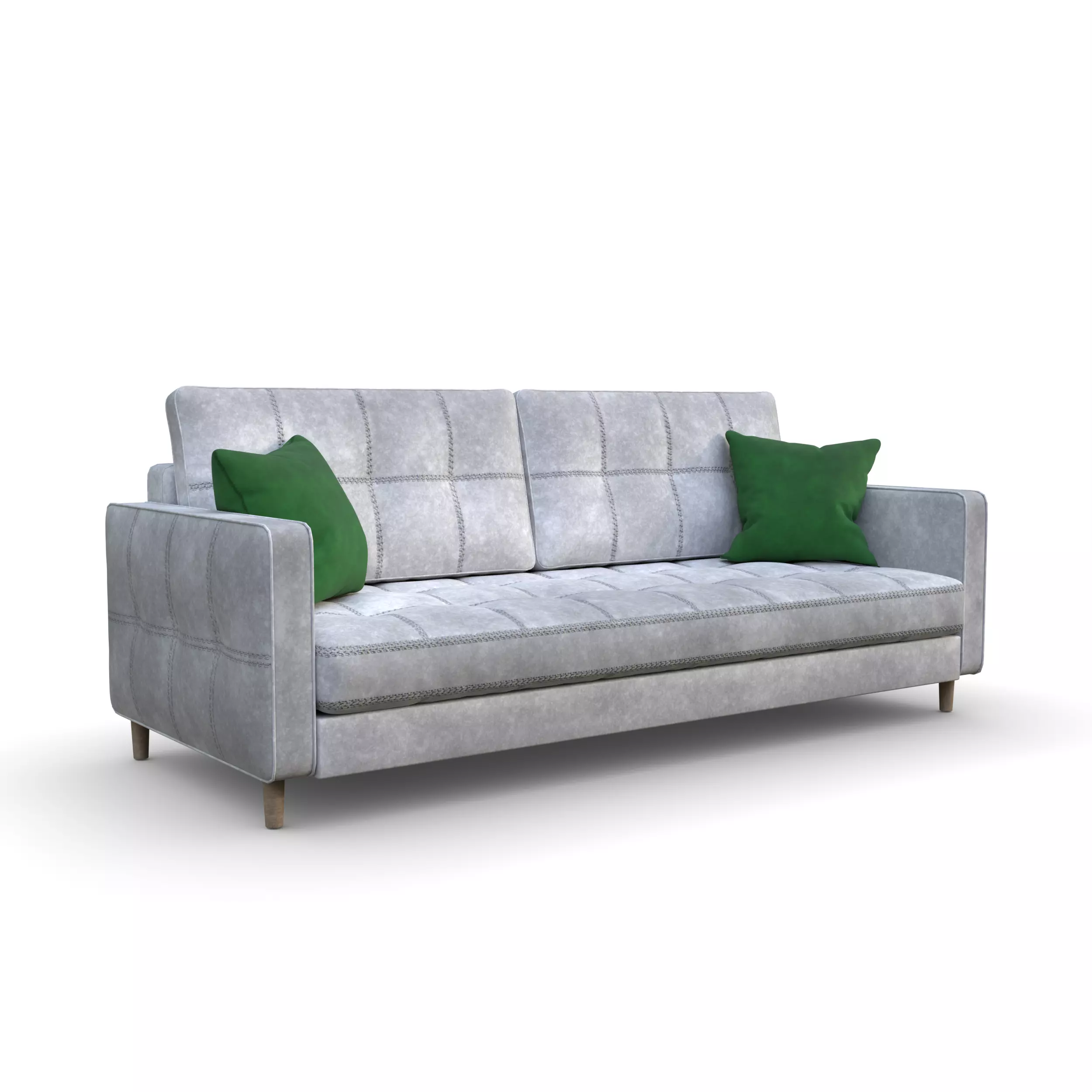 Modern 3-Seater Sofa 3D model_5