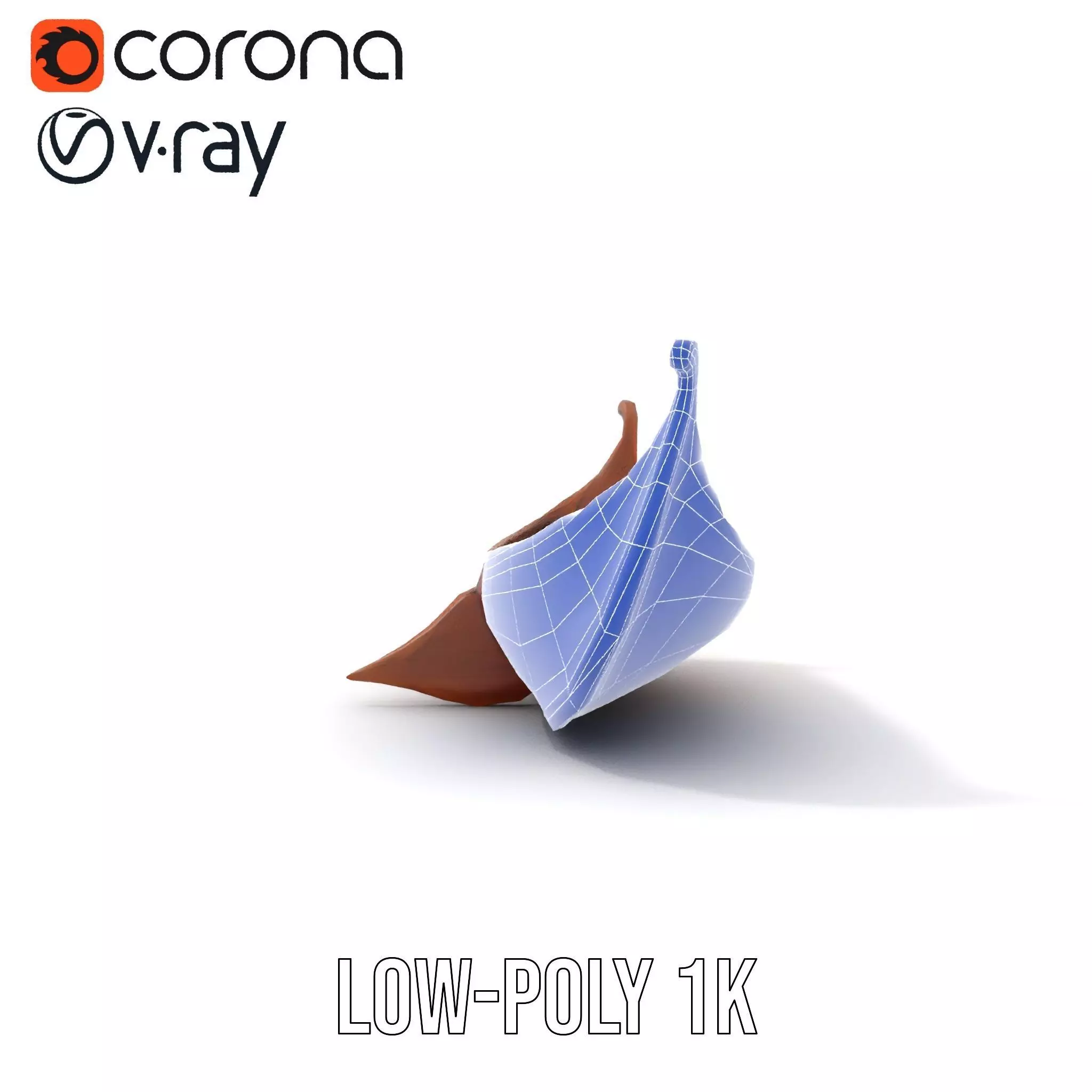 Viking Longboat Wooden Model Pack Low-poly 3D model_26