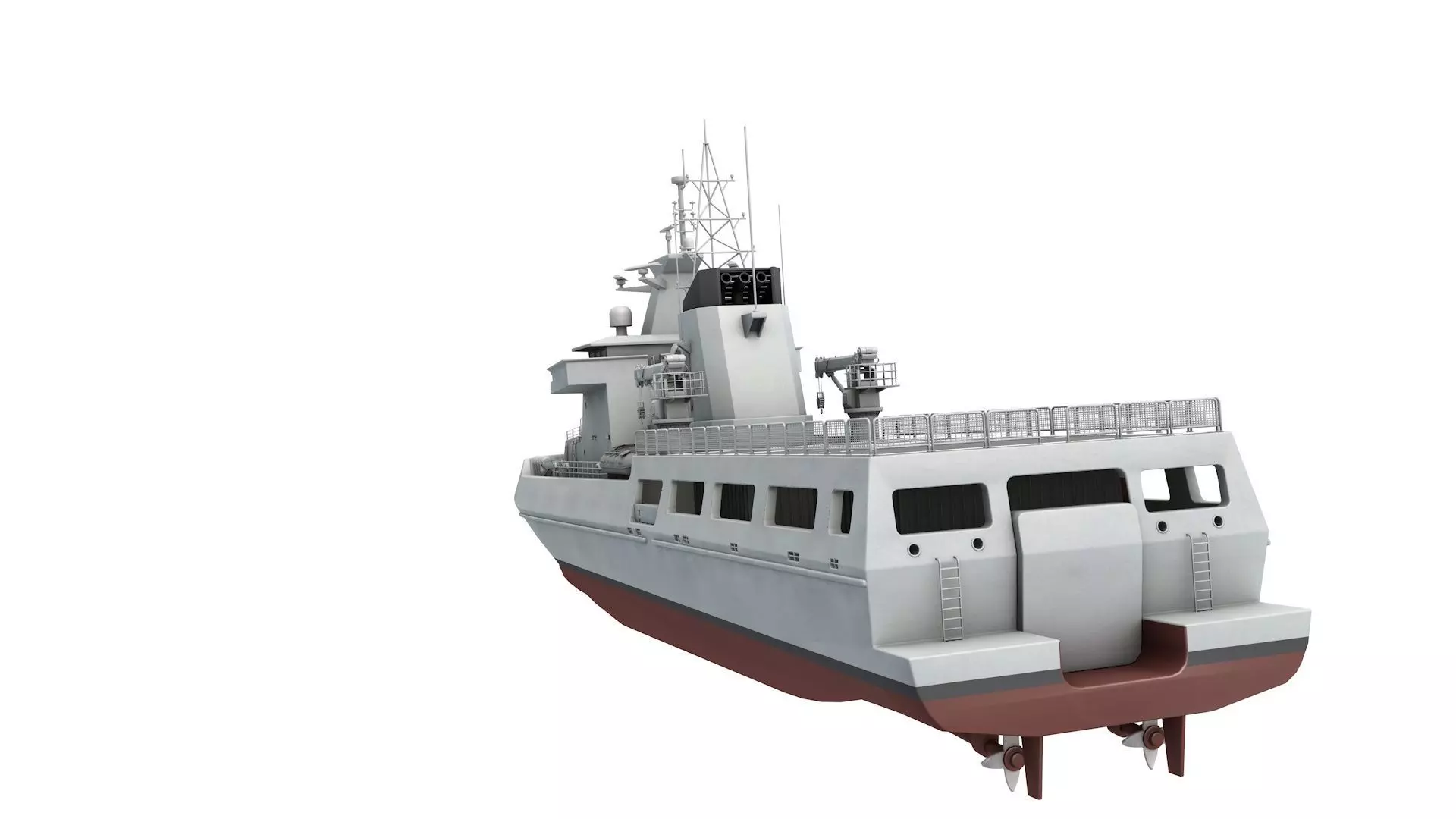Arafura-class offshore patrol vessel 3D model_4