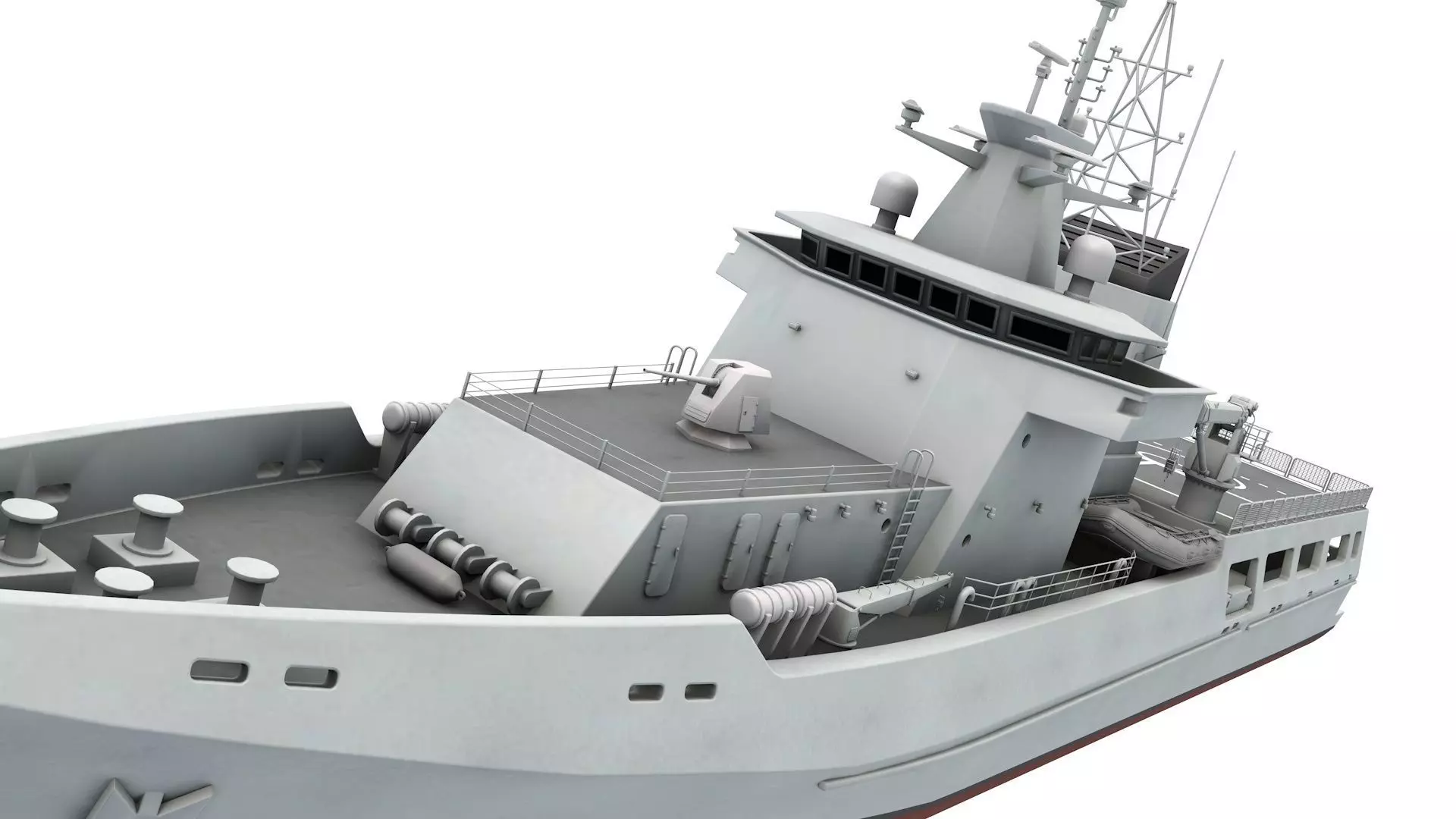 Arafura-class offshore patrol vessel 3D model_2