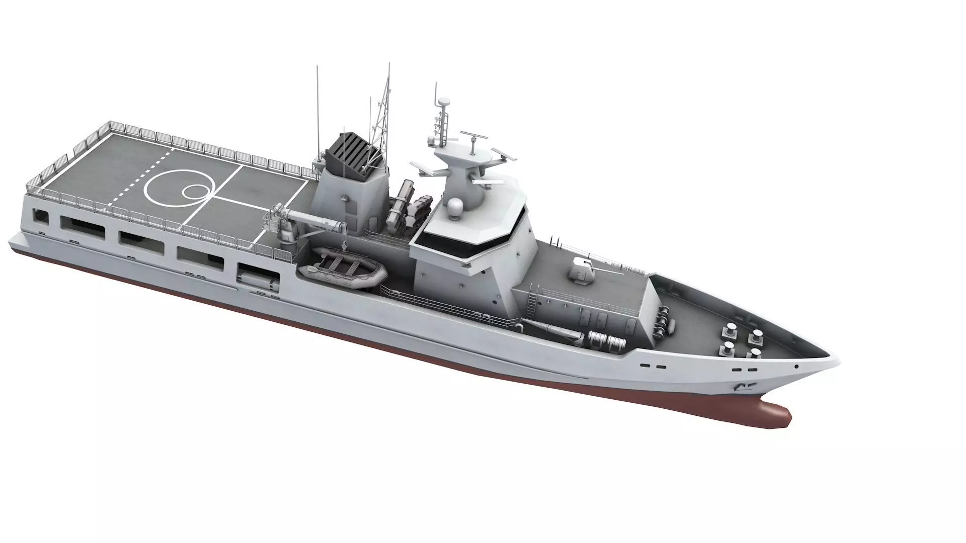 Arafura-class offshore patrol vessel 3D model_1