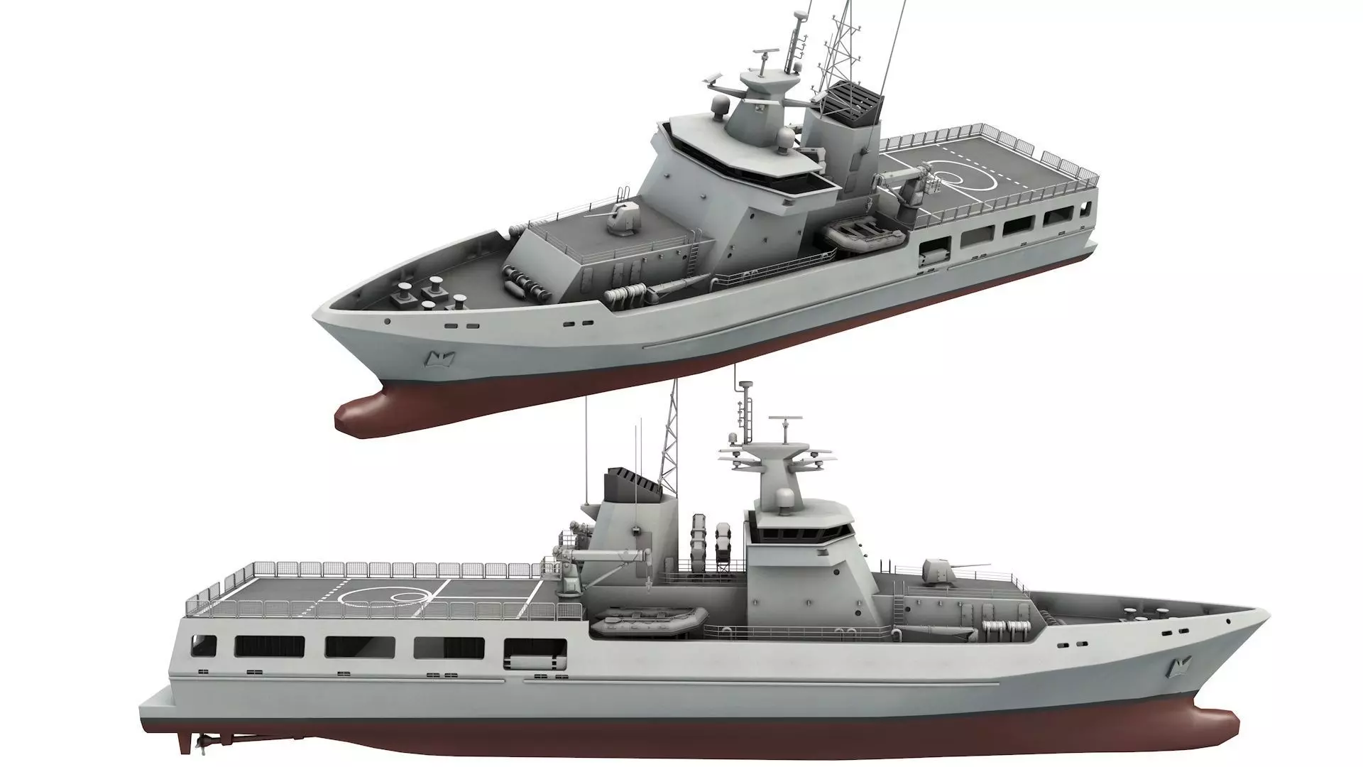 Arafura-class offshore patrol vessel 3D model_0