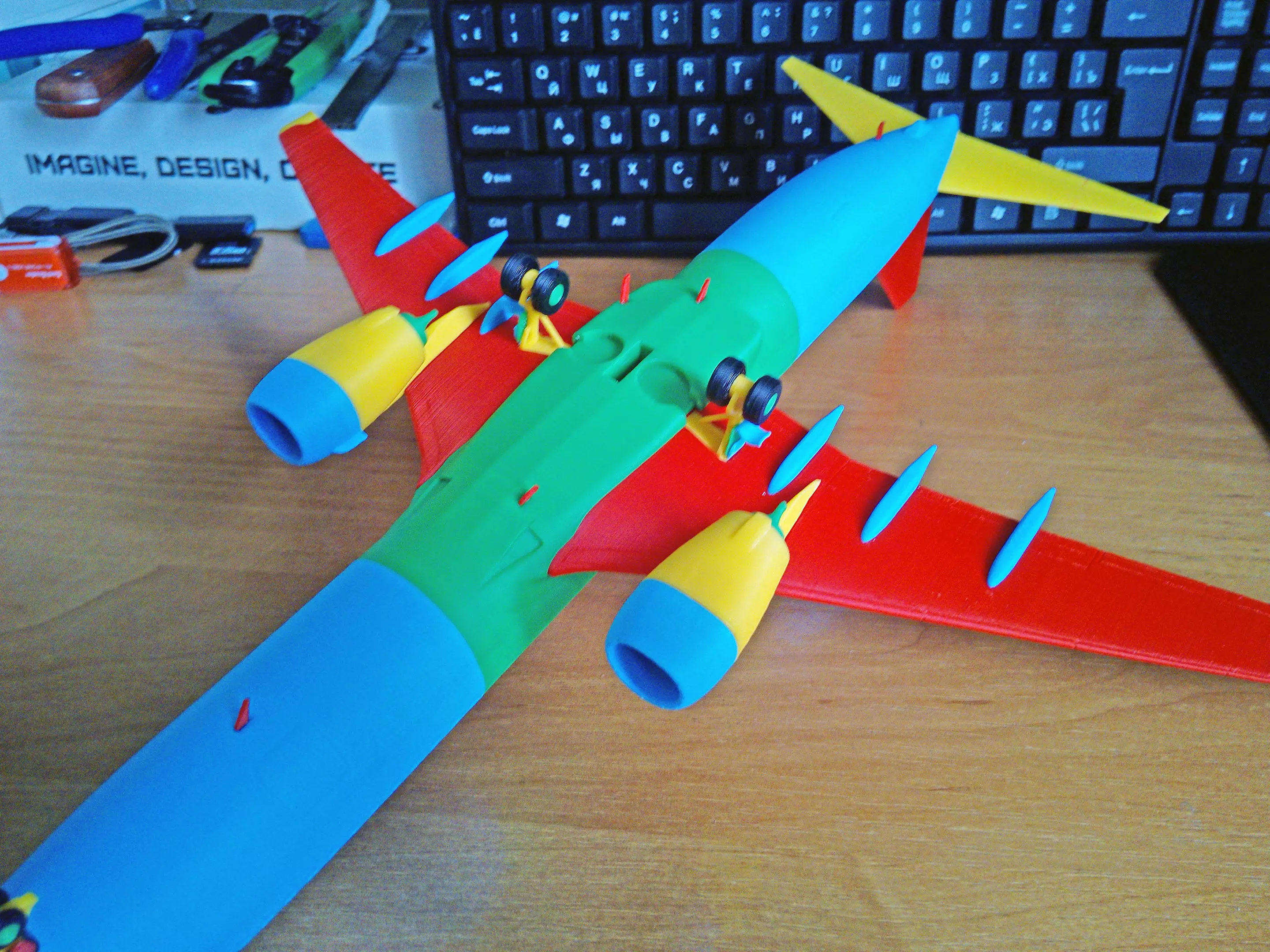 121213 Model kit Boeing 737-800 Sharklet Down 3D print model_7