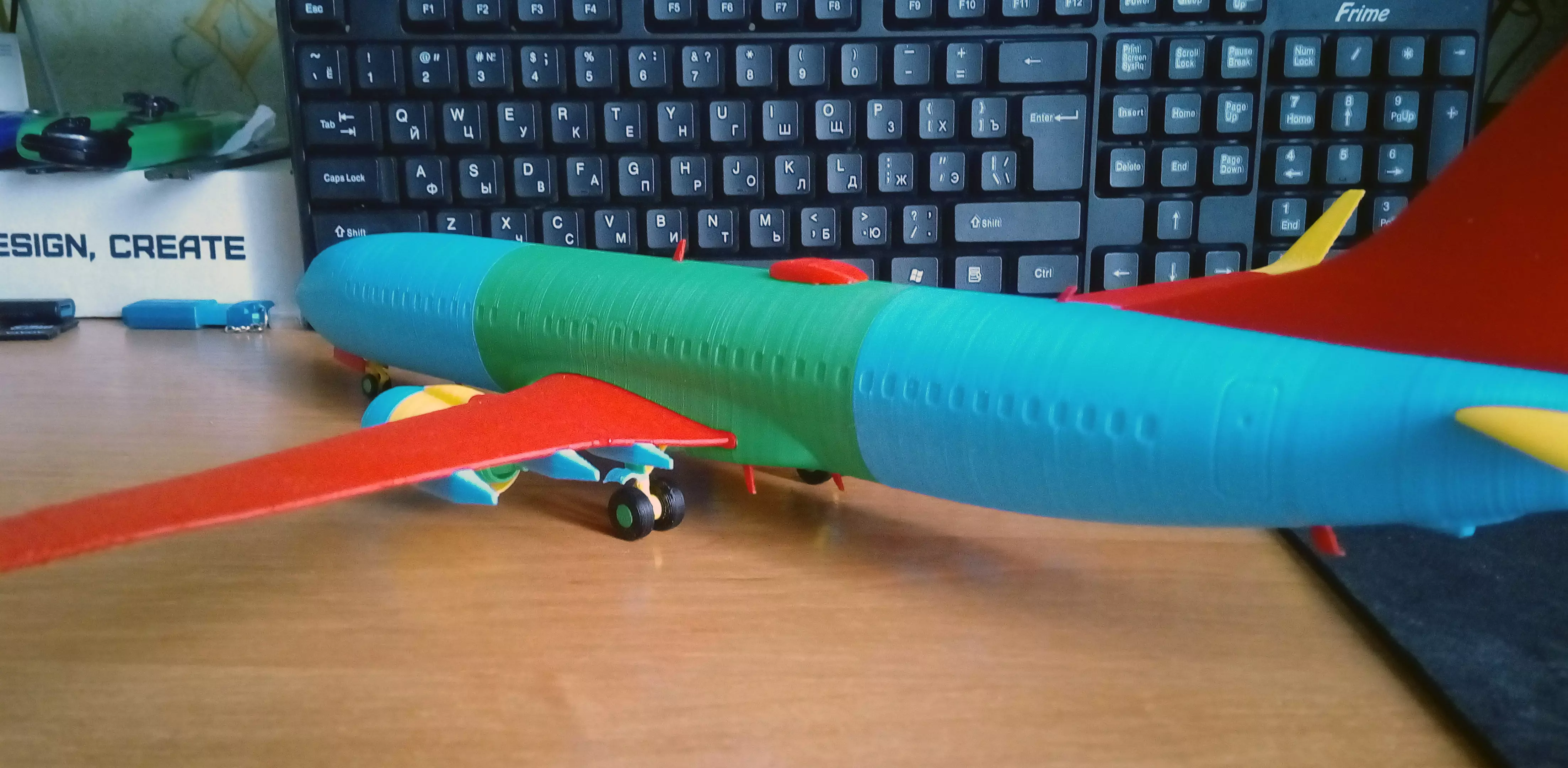 121213 Model kit Boeing 737-800 Sharklet Down 3D print model_5