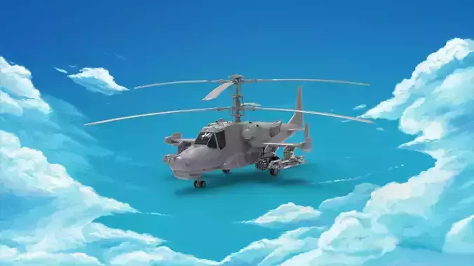 Kamov Ka-50 3D print model