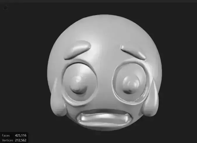 Surprised Tears Emoji