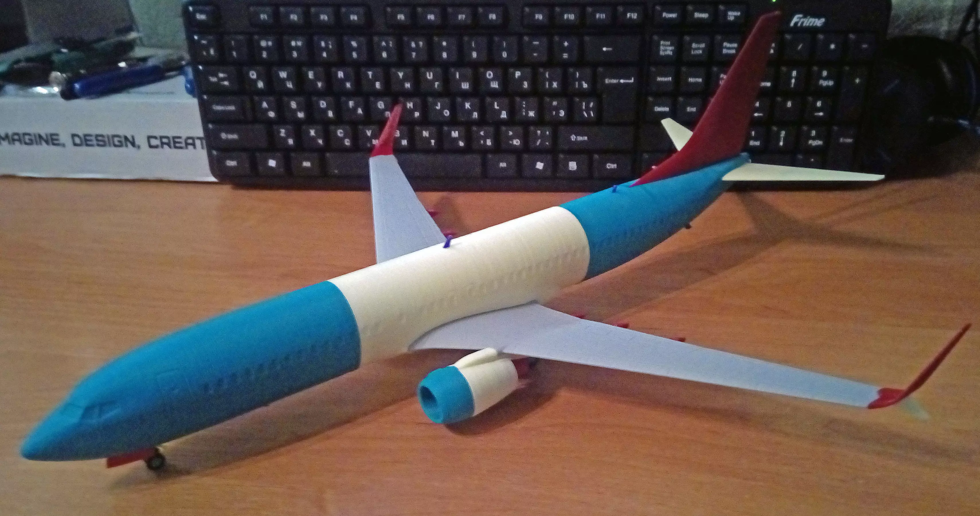121214 Model kit Boeing 737-800 Split Scimitar Down 3D print model_2