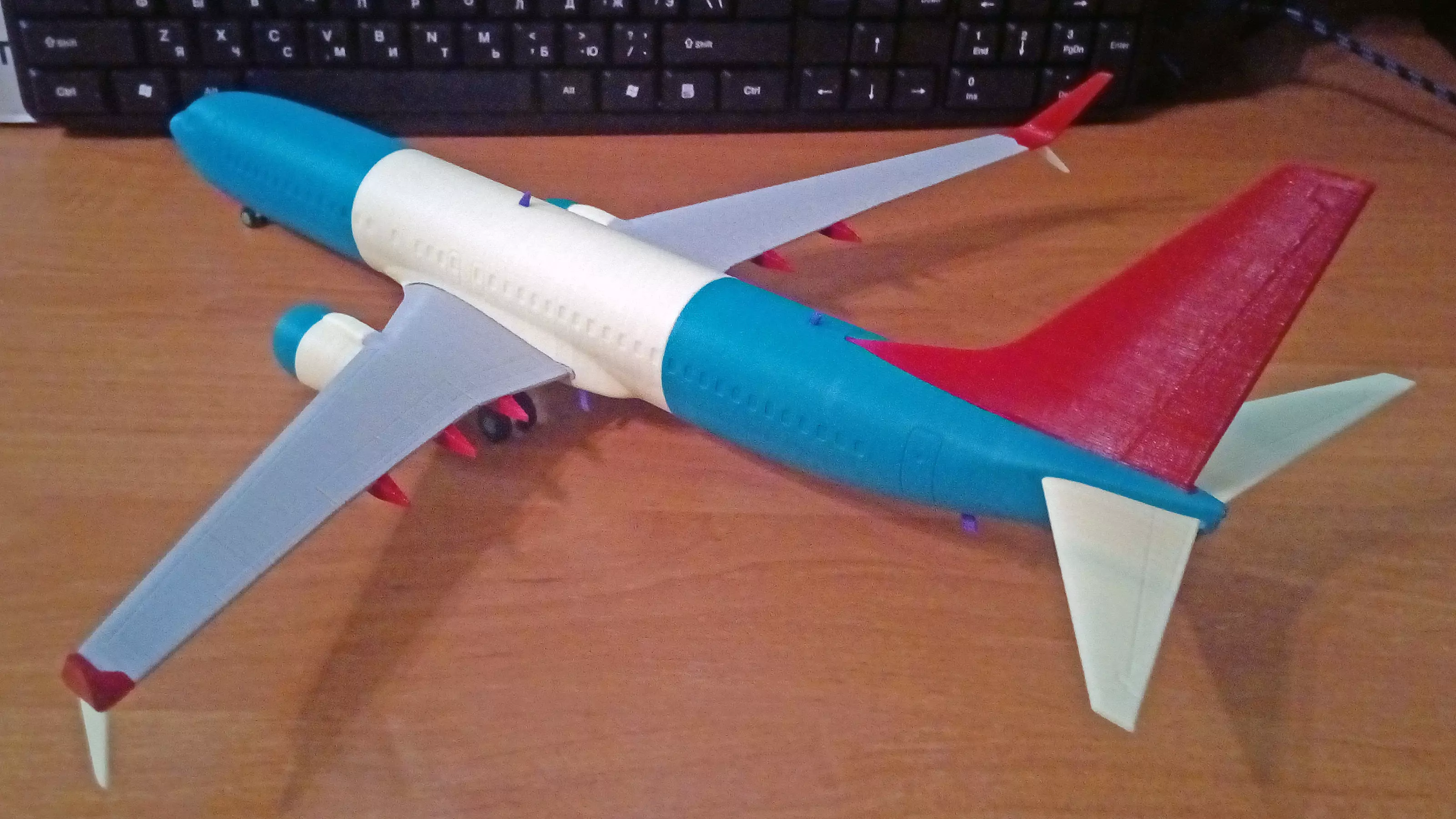 121214 Model kit Boeing 737-800 Split Scimitar Down 3D print model_6