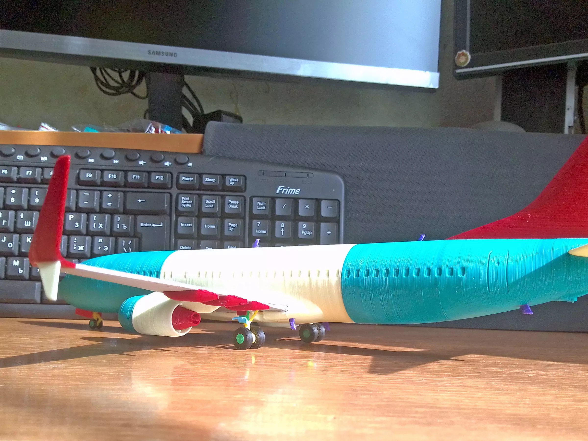 121214 Model kit Boeing 737-800 Split Scimitar Down 3D print model_17