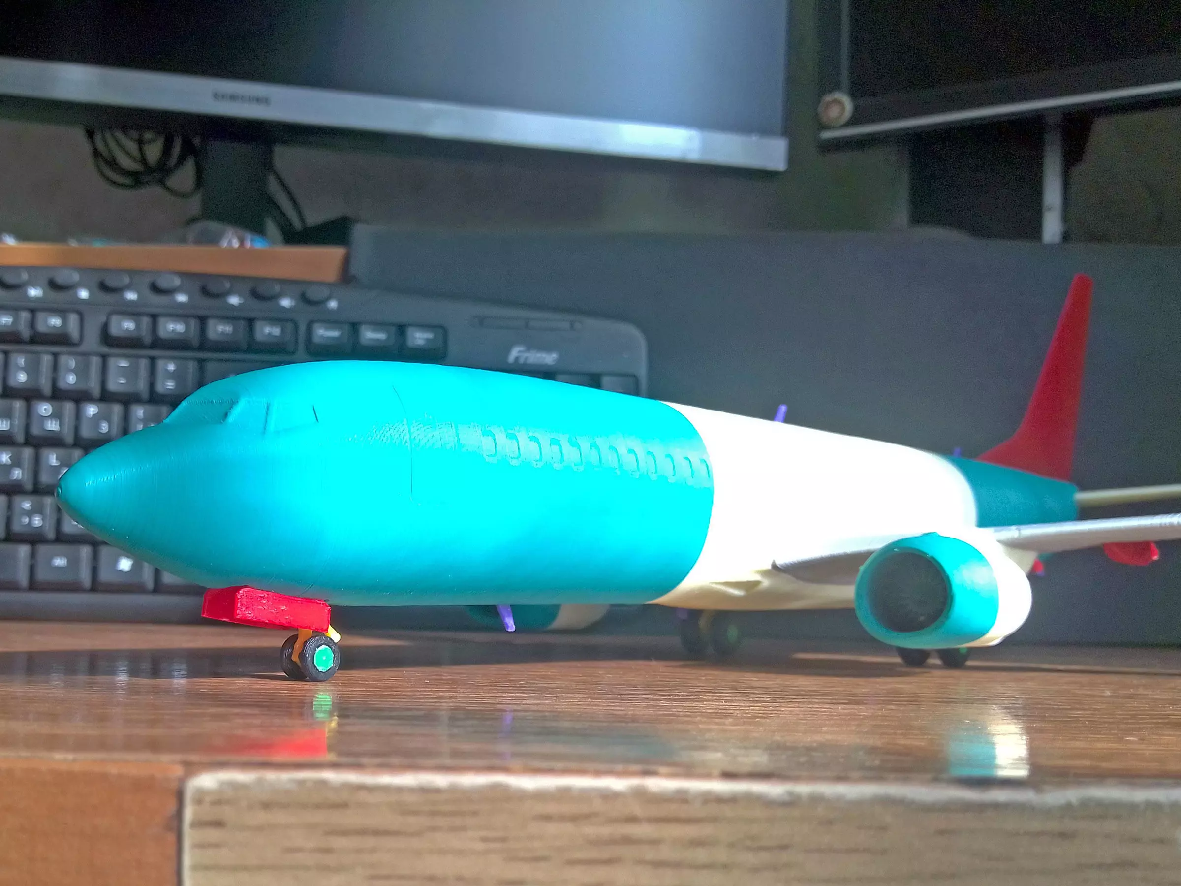 121214 Model kit Boeing 737-800 Split Scimitar Down 3D print model_18