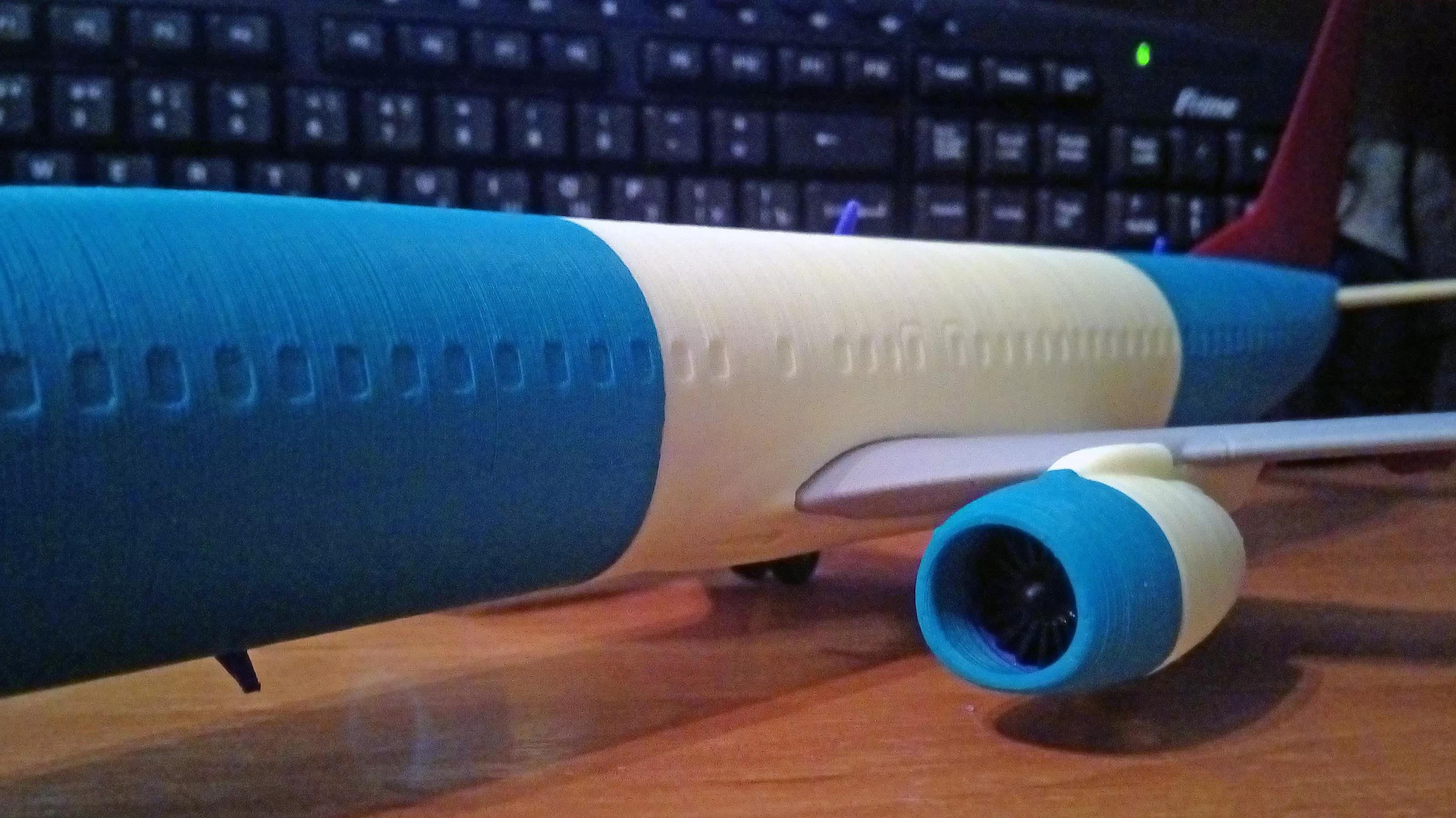 121214 Model kit Boeing 737-800 Split Scimitar Down 3D print model_4