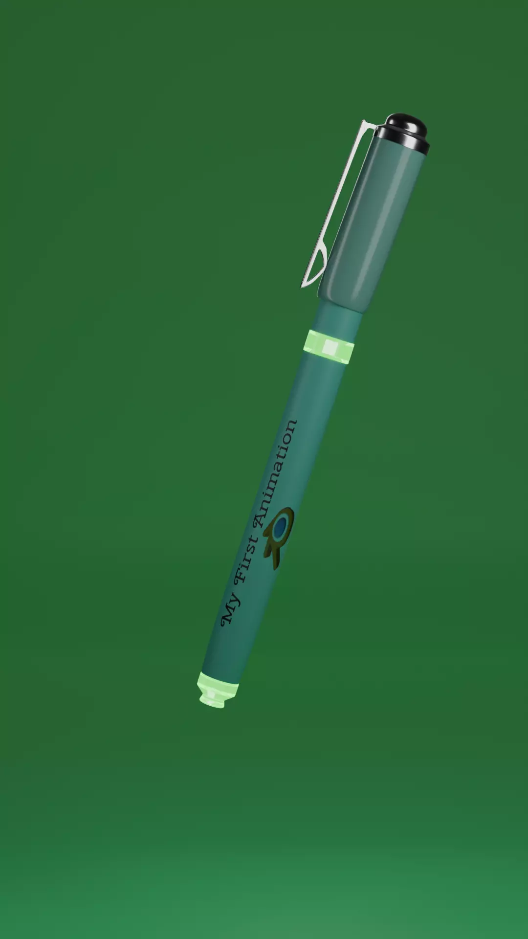 office pen ballpoint game asset writting pen model lowpoly Free low-poly 3D model