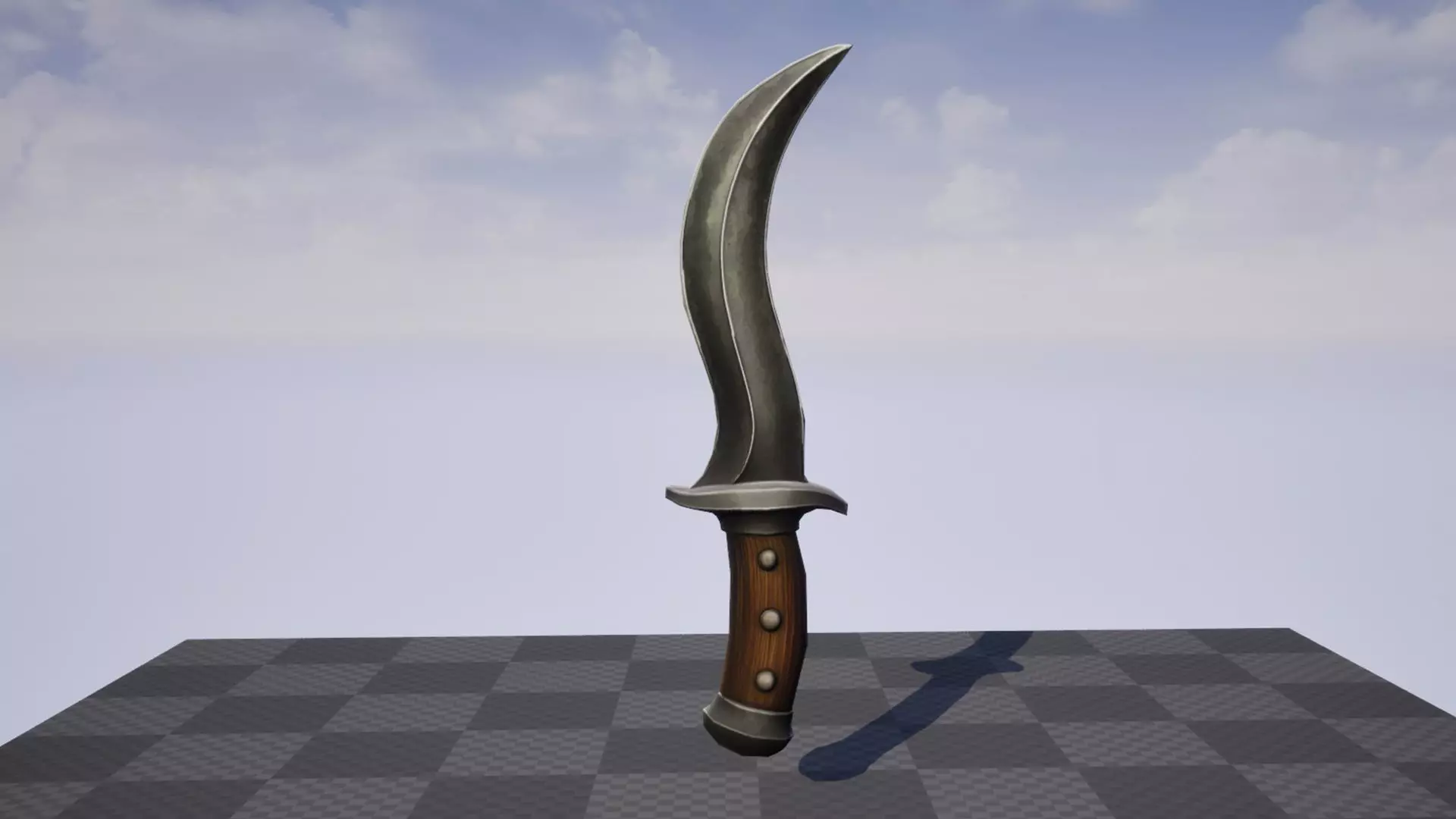 Dagger - Game Ready Weapon Low-poly 3D model_4