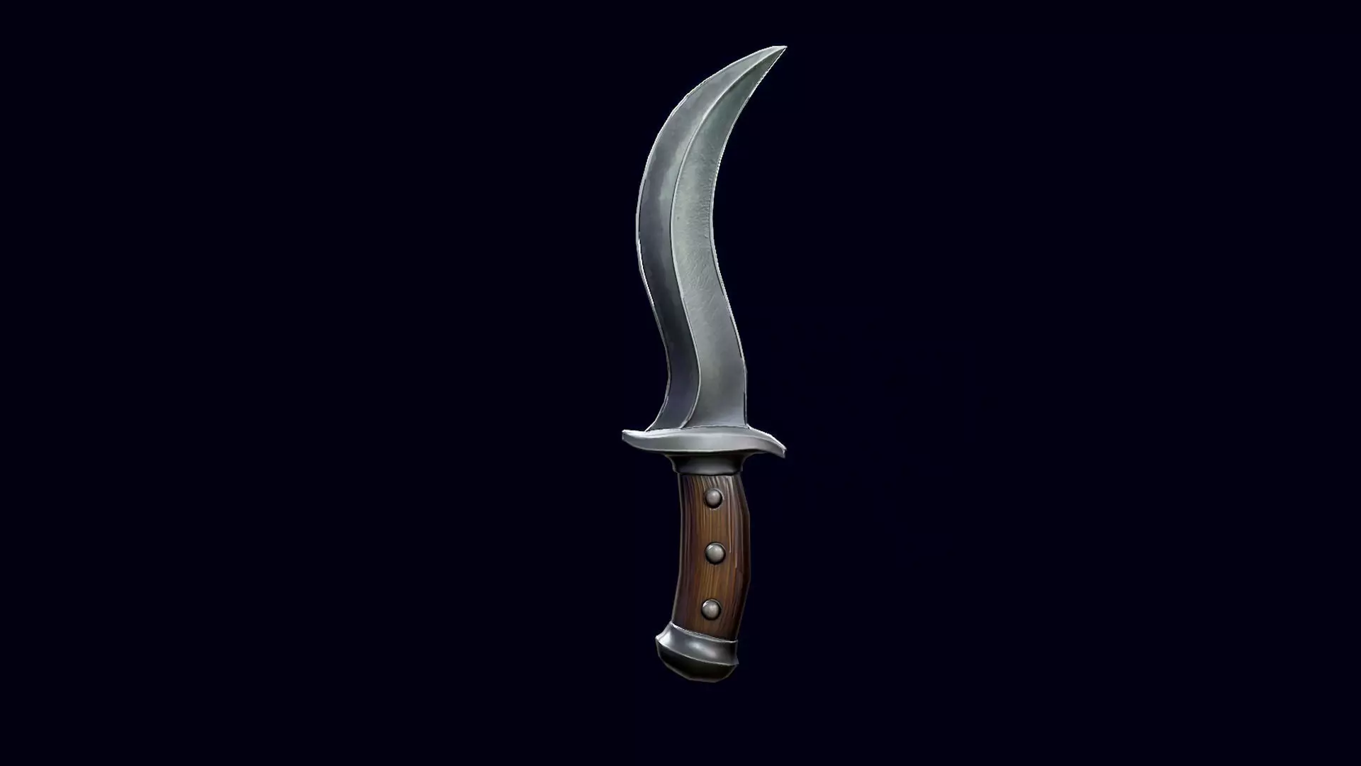 Dagger - Game Ready Weapon Low-poly 3D model_1