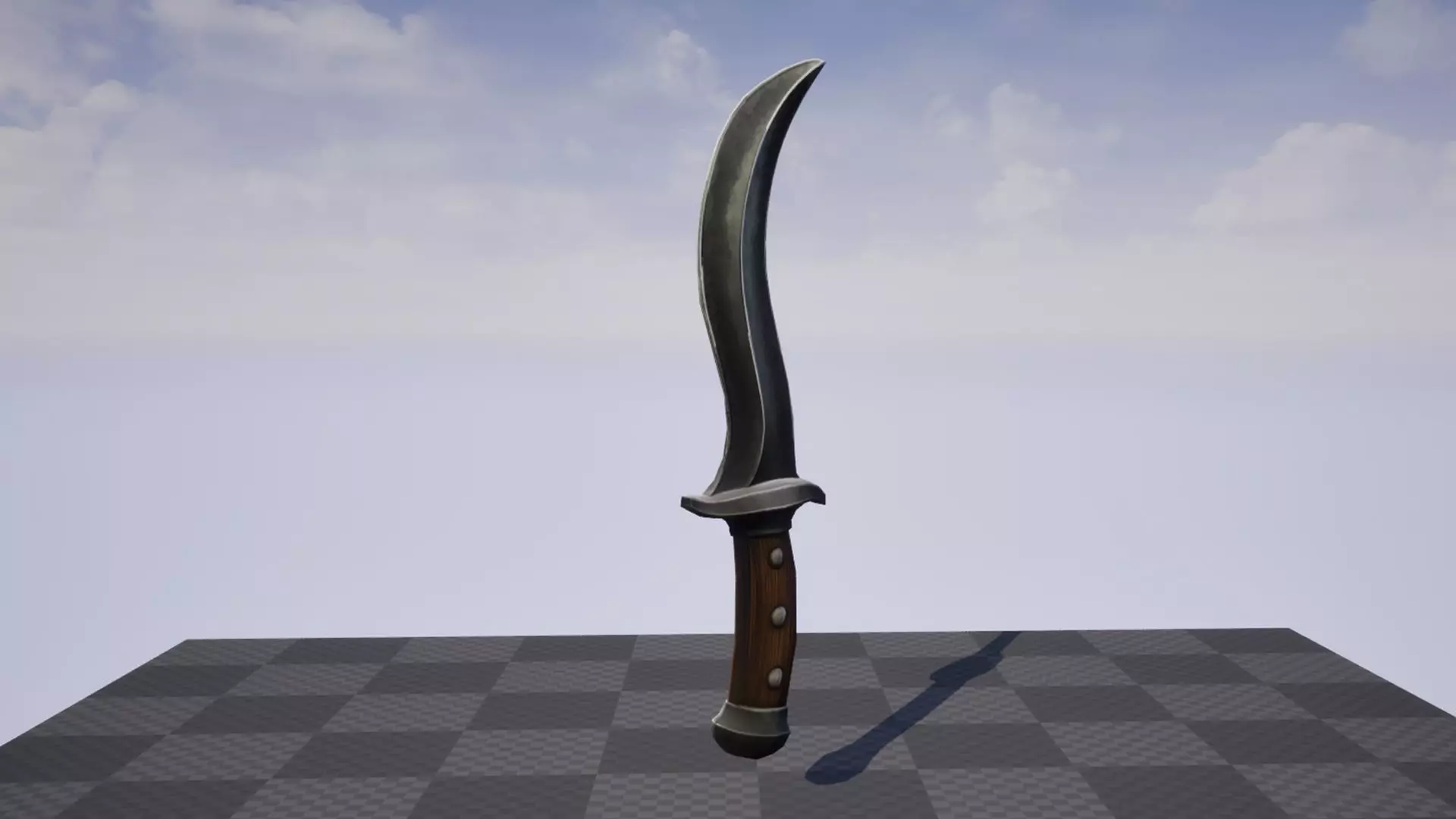Dagger - Game Ready Weapon Low-poly 3D model_5