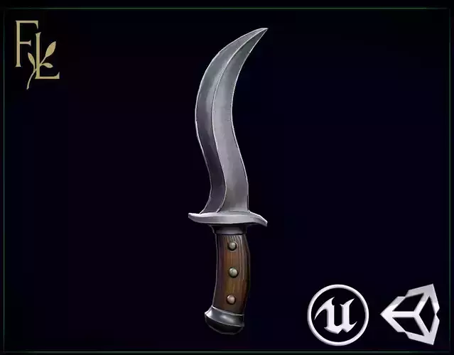 Dagger - Game Ready Weapon