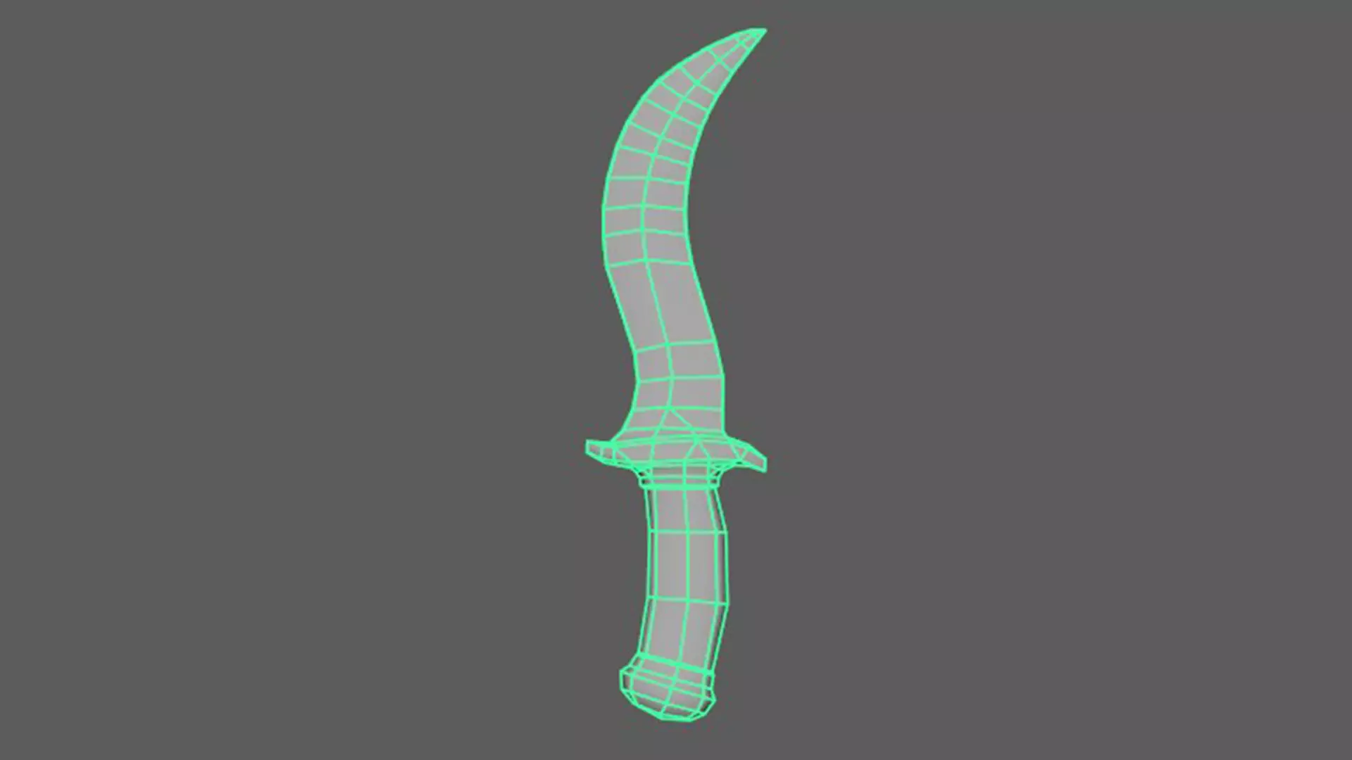 Dagger - Game Ready Weapon Low-poly 3D model_11