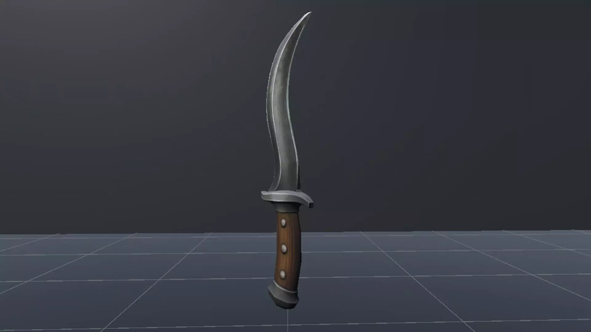 Dagger - Game Ready Weapon Low-poly 3D model_8