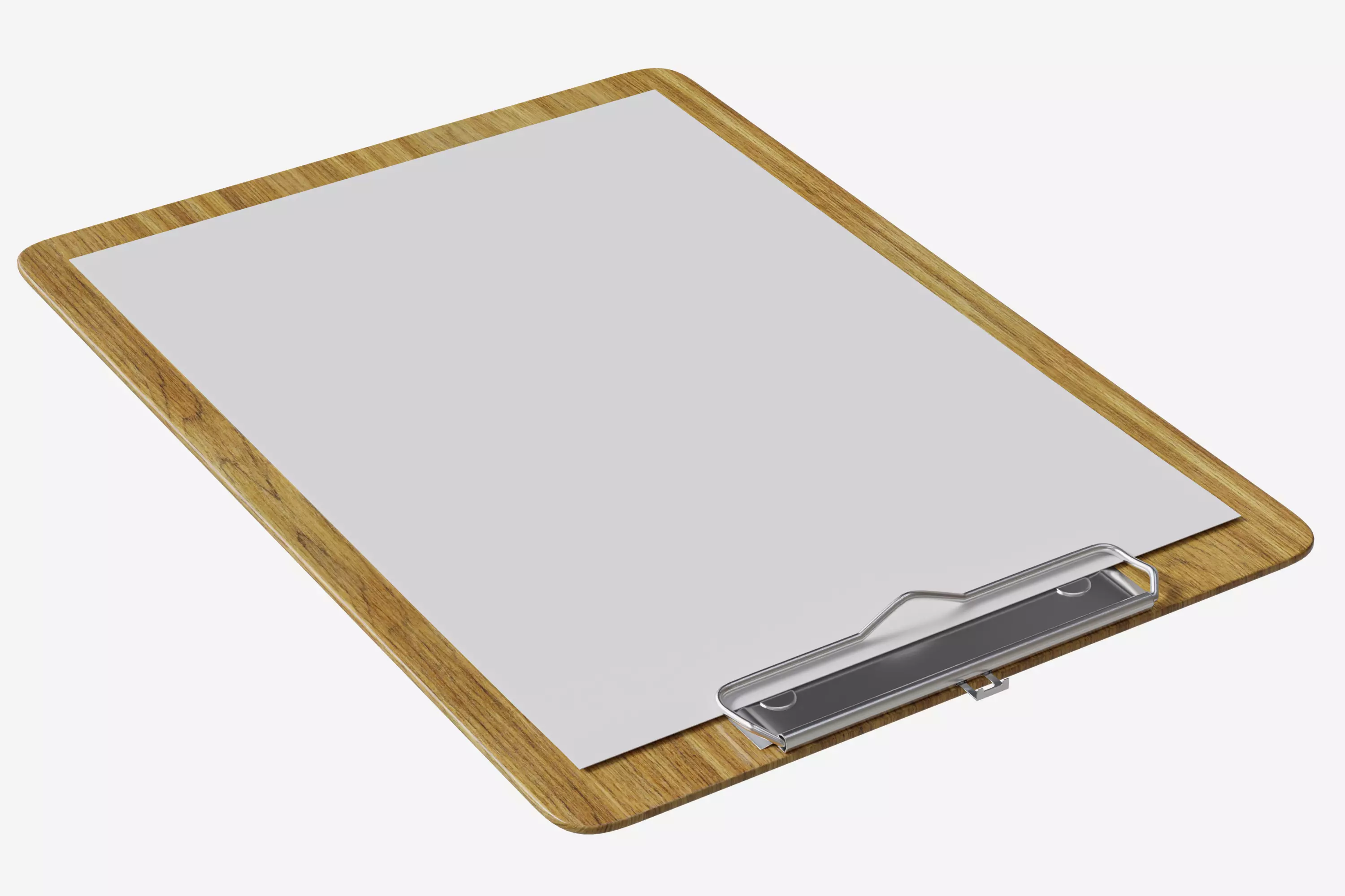 Clipboard paper 3D model_2