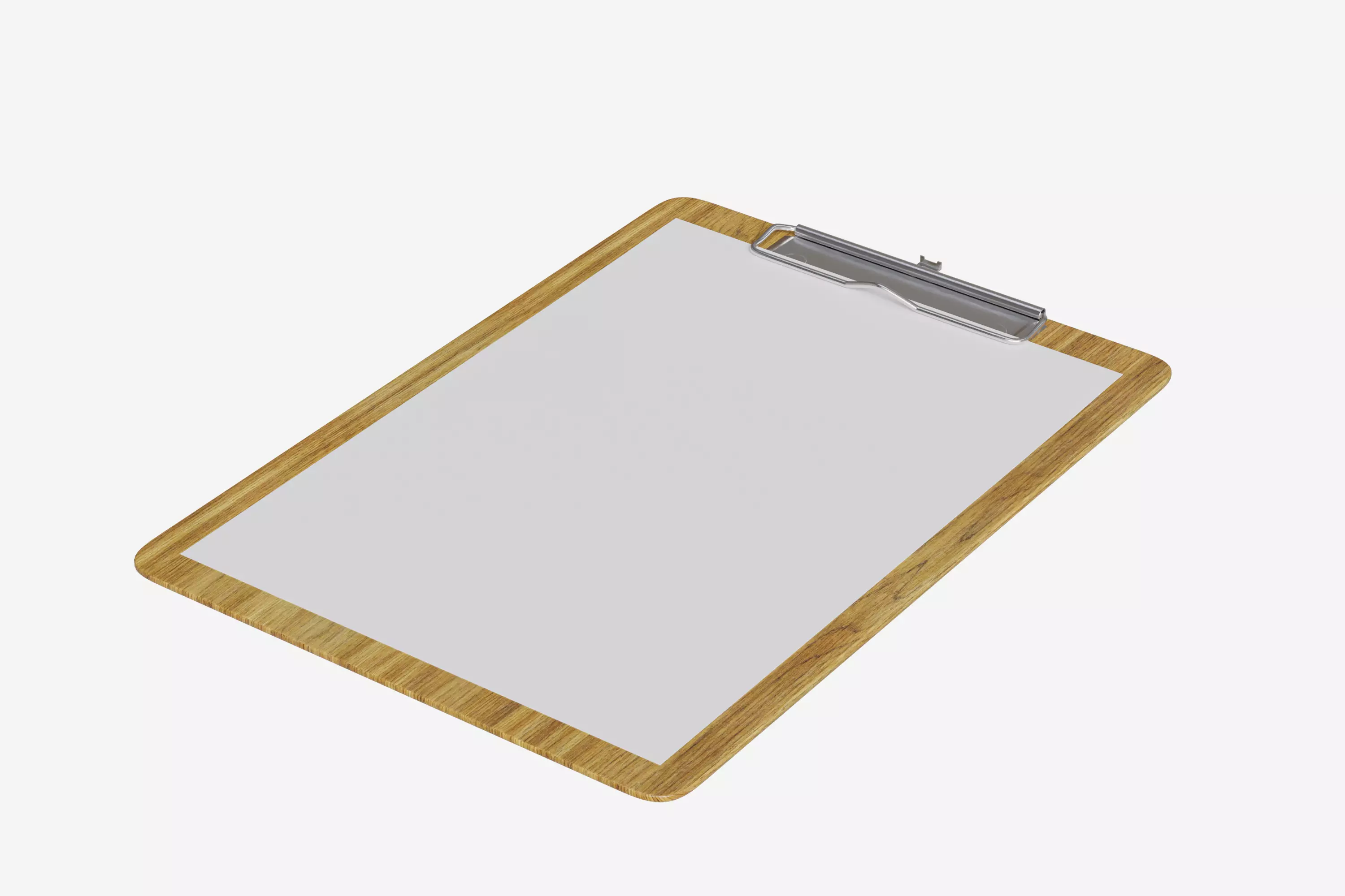 Clipboard paper 3D model_0