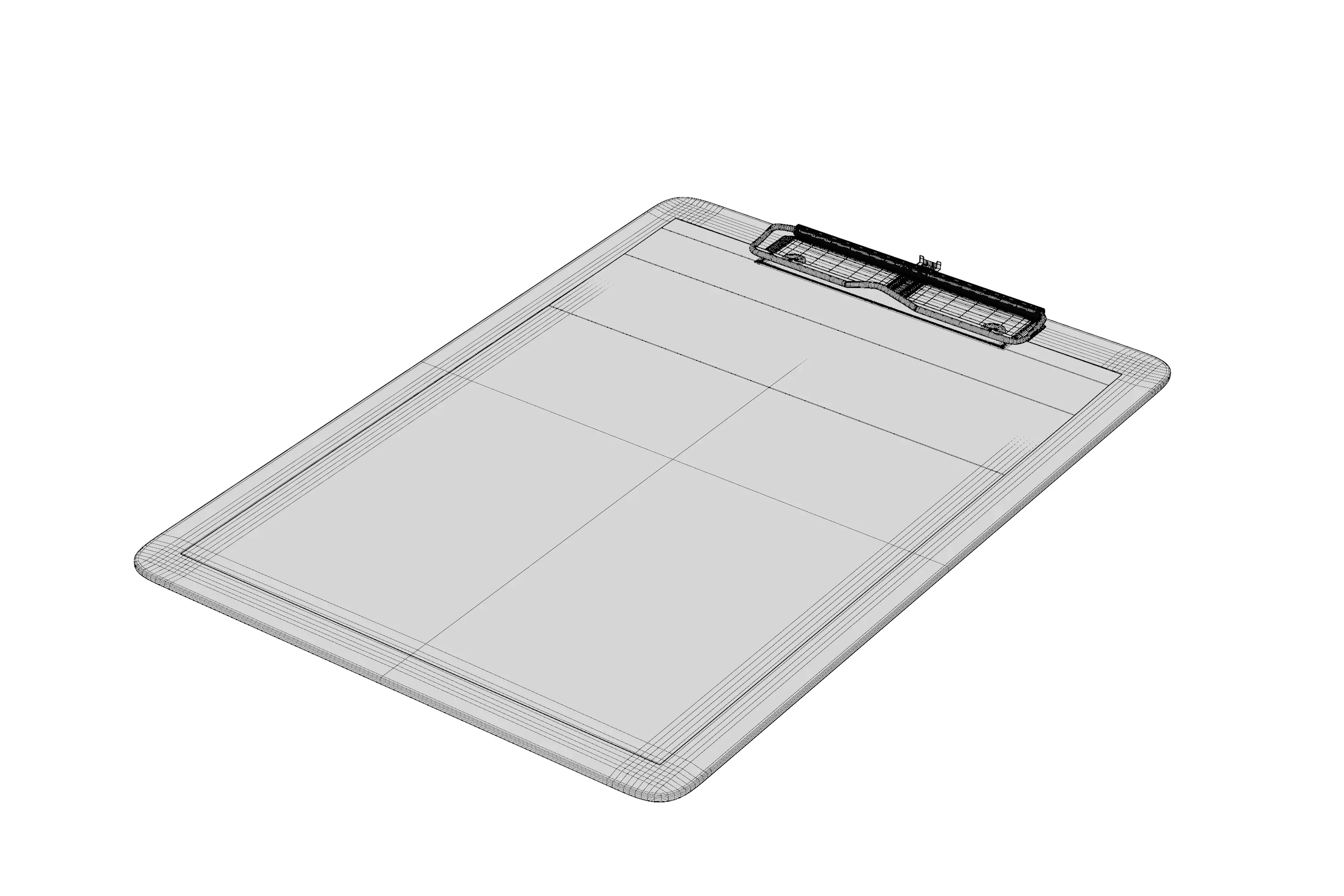 Clipboard paper 3D model_5