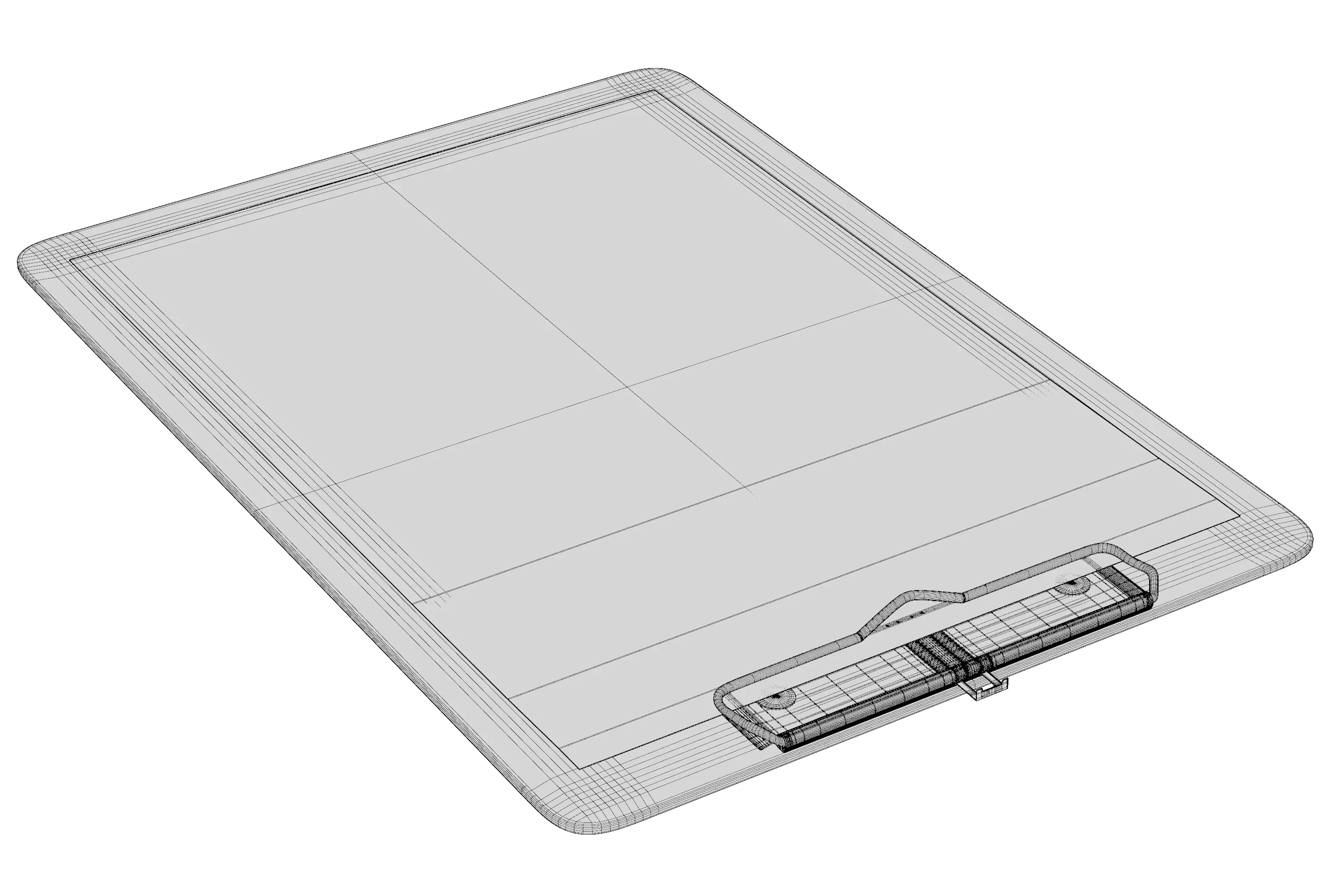 Clipboard paper 3D model_6