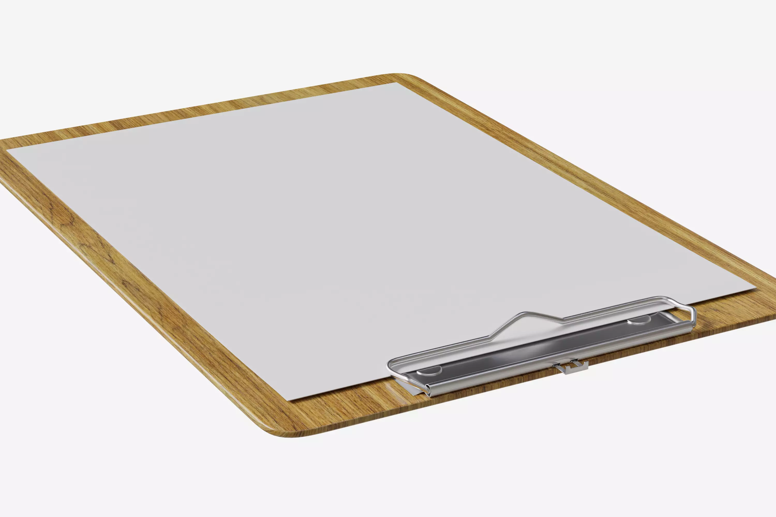 Clipboard paper 3D model_4