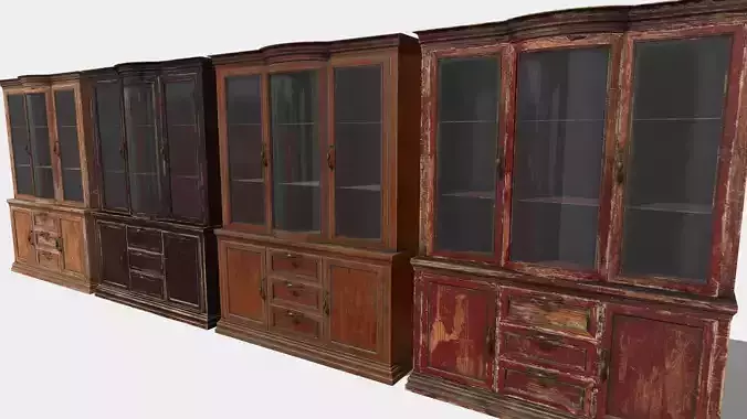 Large Glass Book Cabinet