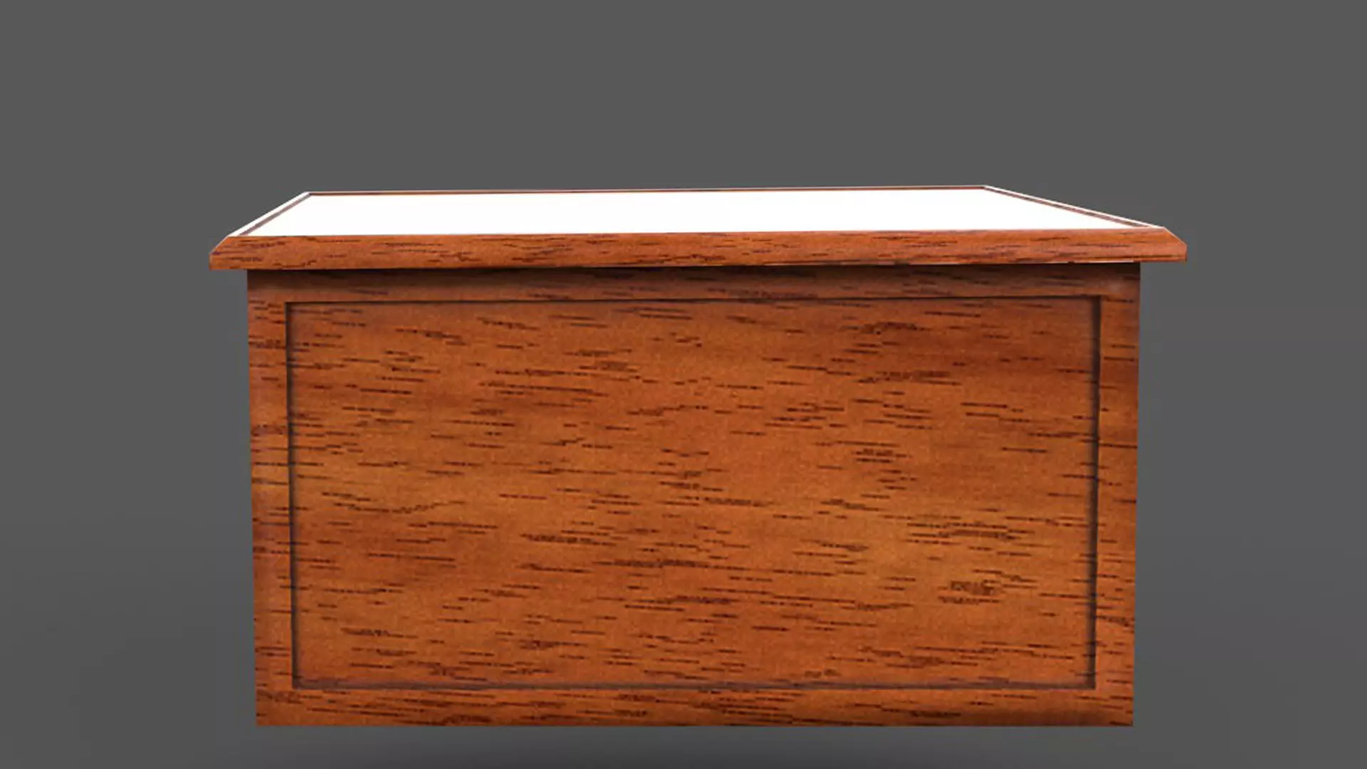 Wooden Table Low-poly 3D model_2